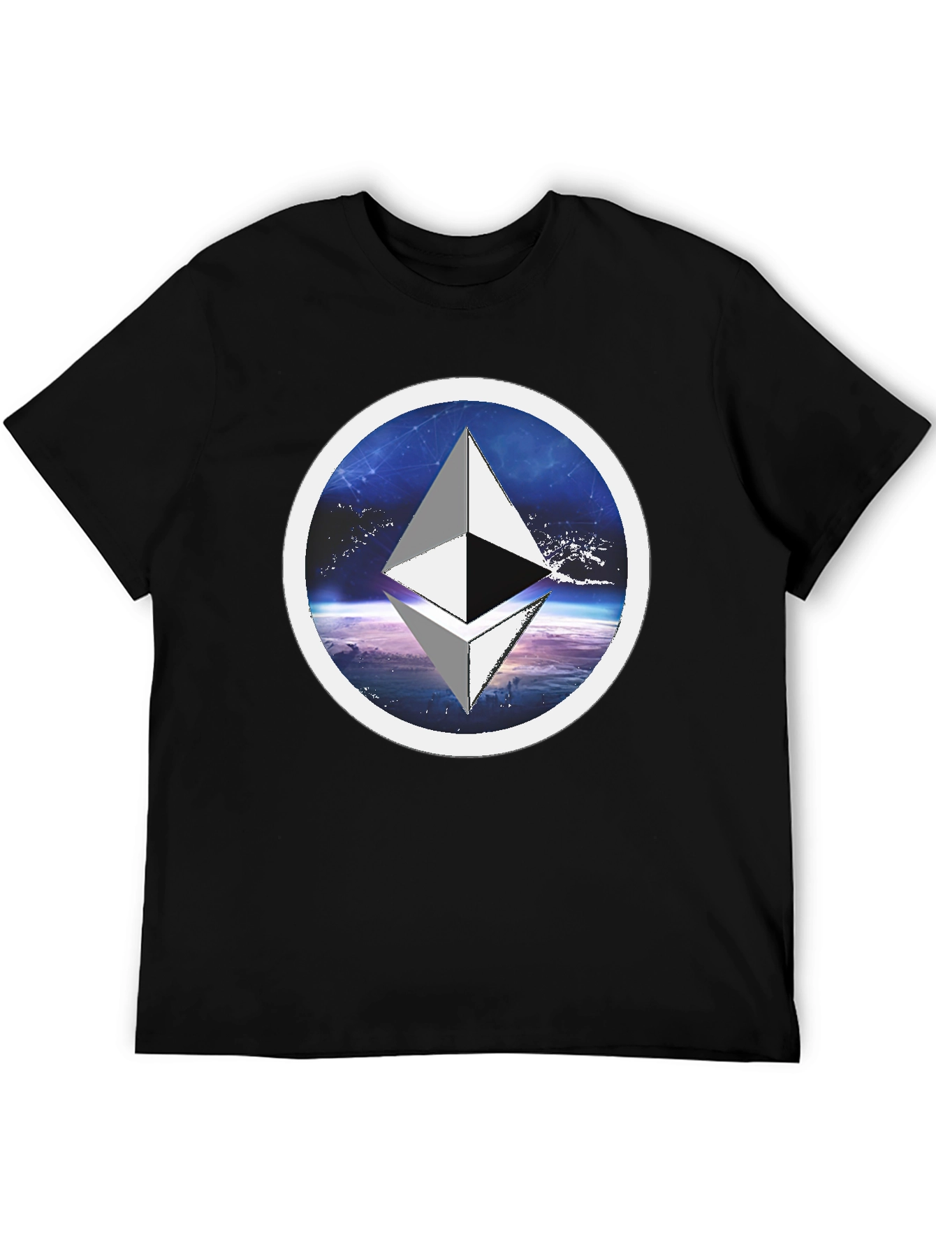 Ethereum Crypto T-Shirt - Space Circle Design