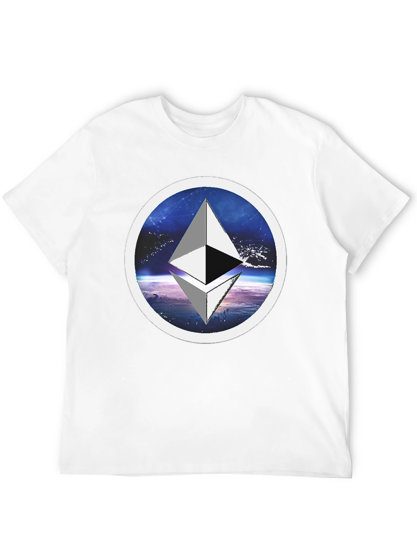 Ethereum Crypto T-Shirt - Space Circle Design
