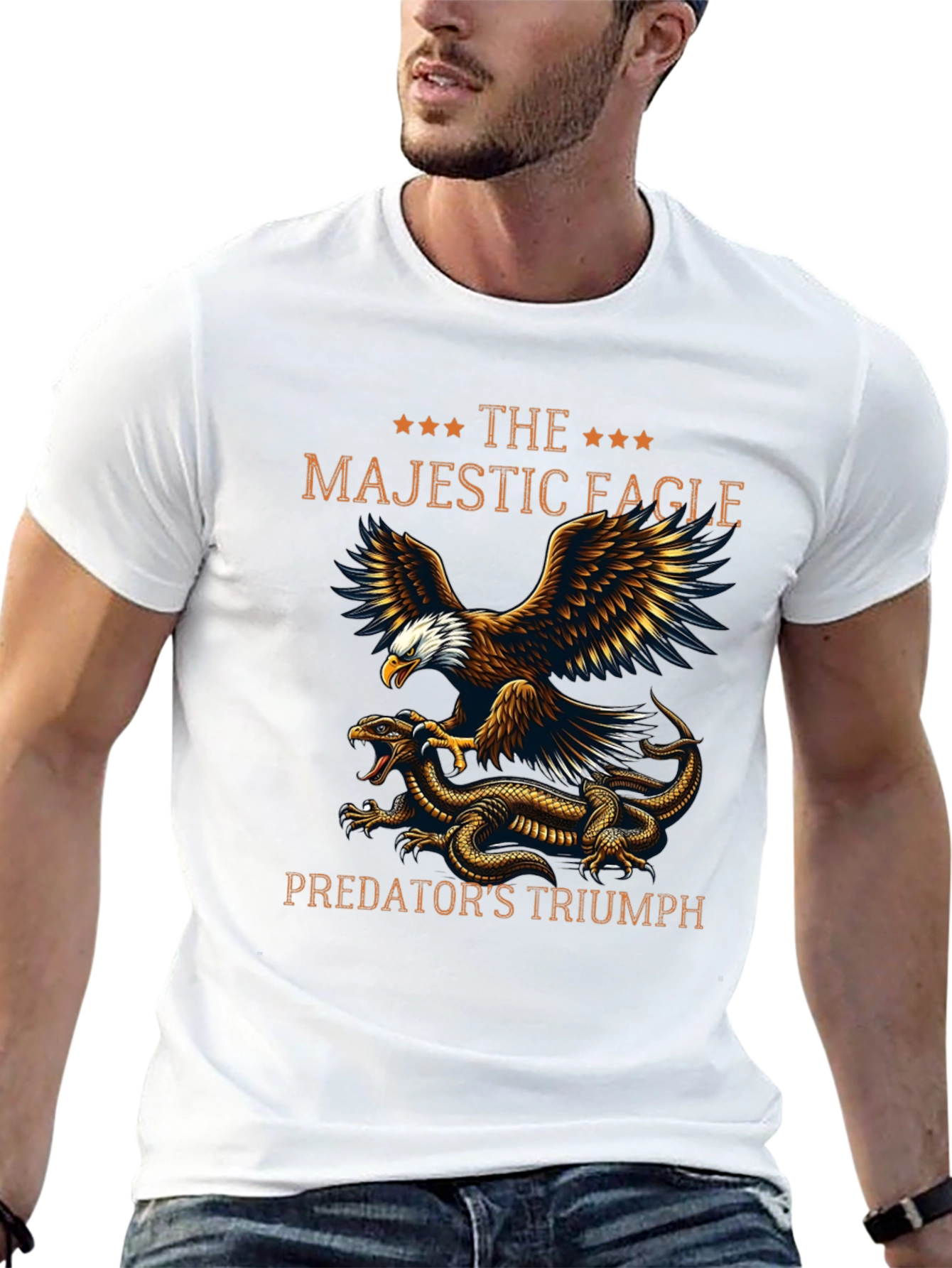 Majestic Eagle Predators Triumph Graphic T-Shirt