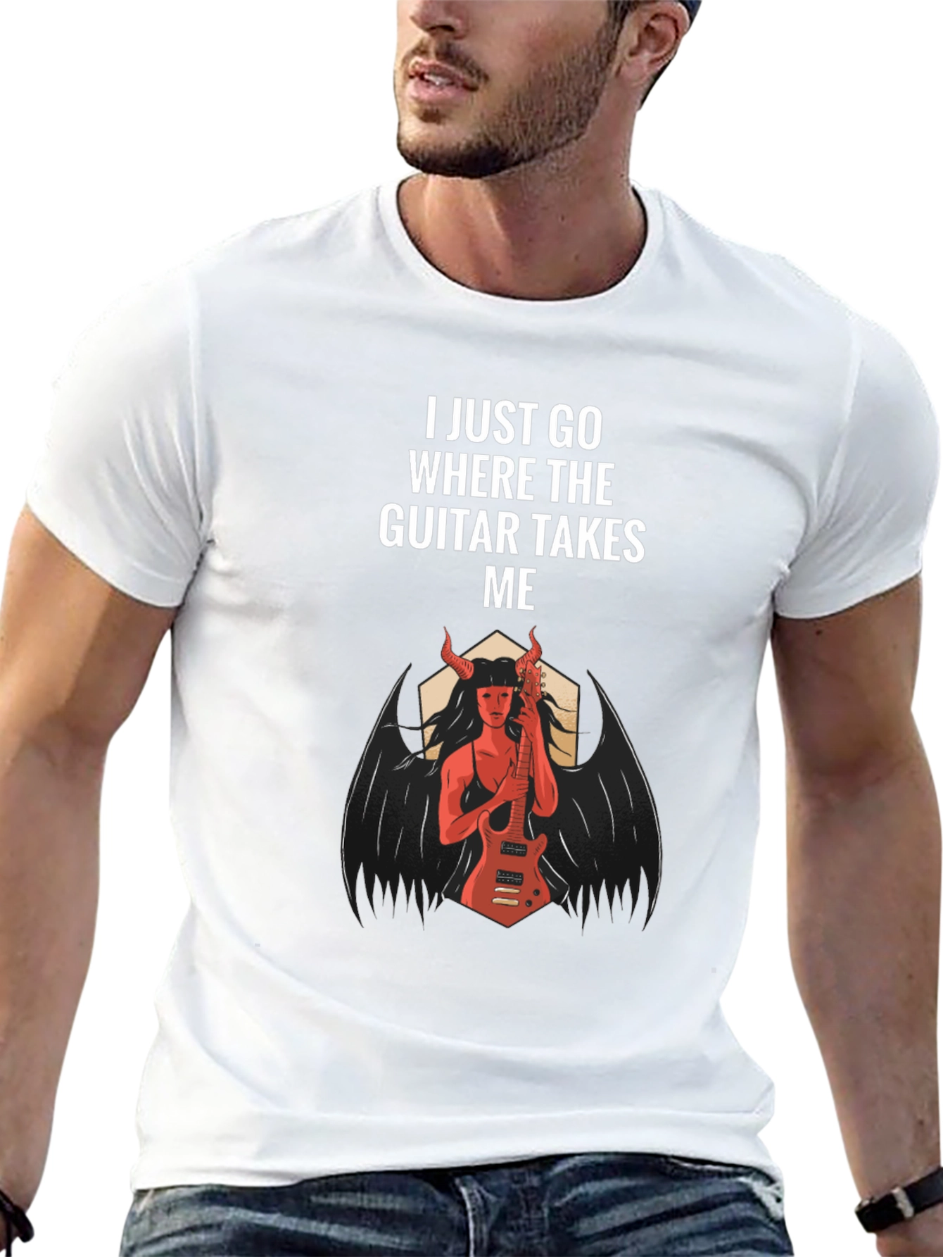 I Just Go Where The Guitar Takes Me T-Shirt