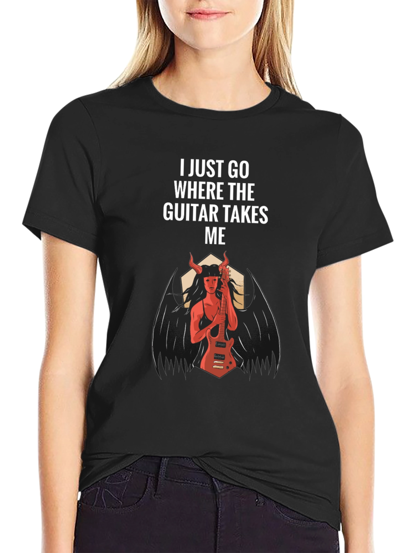 I Just Go Where The Guitar Takes Me T-Shirt
