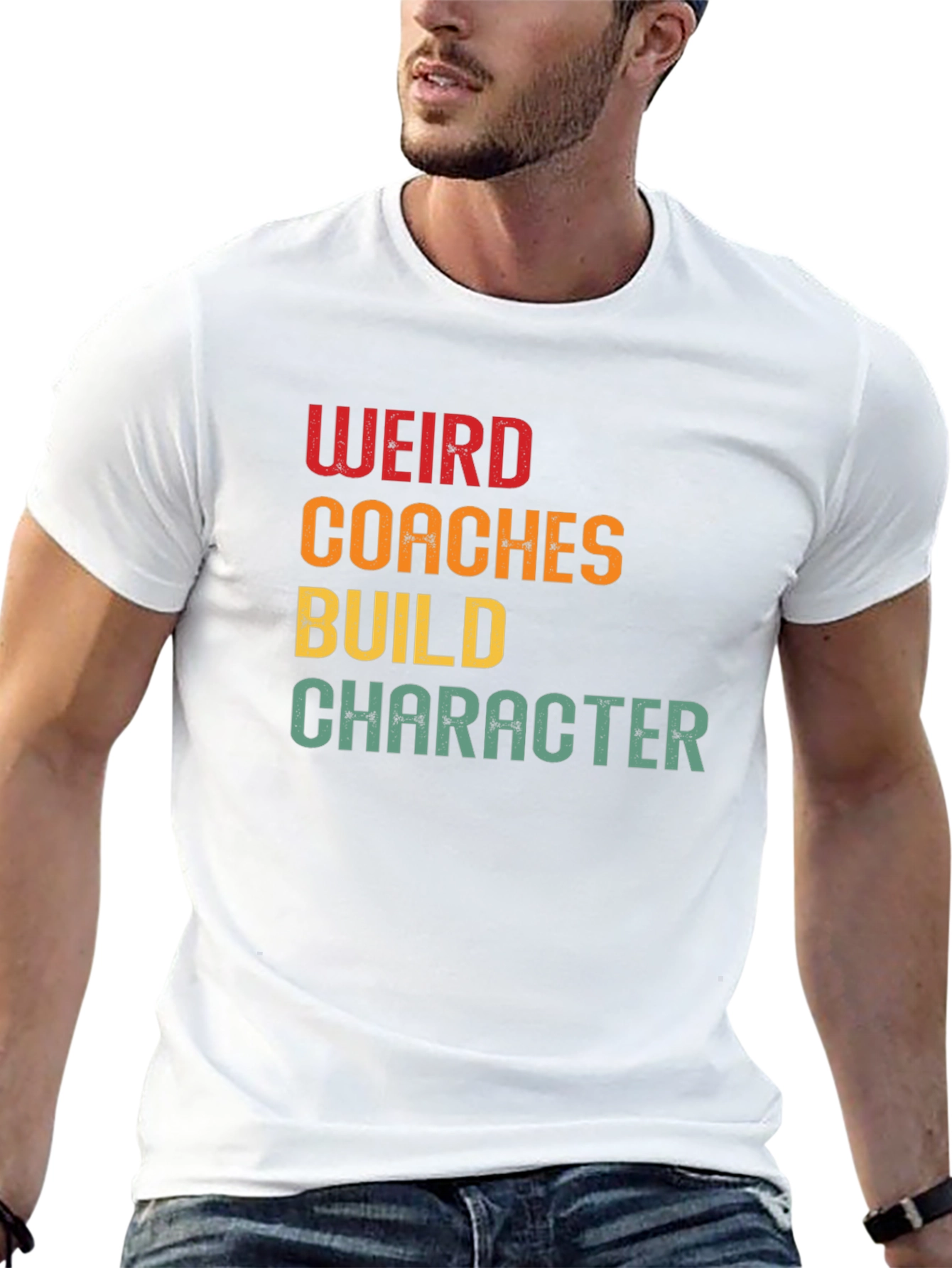 Weird Coaches Build Character Graphic T-Shirt