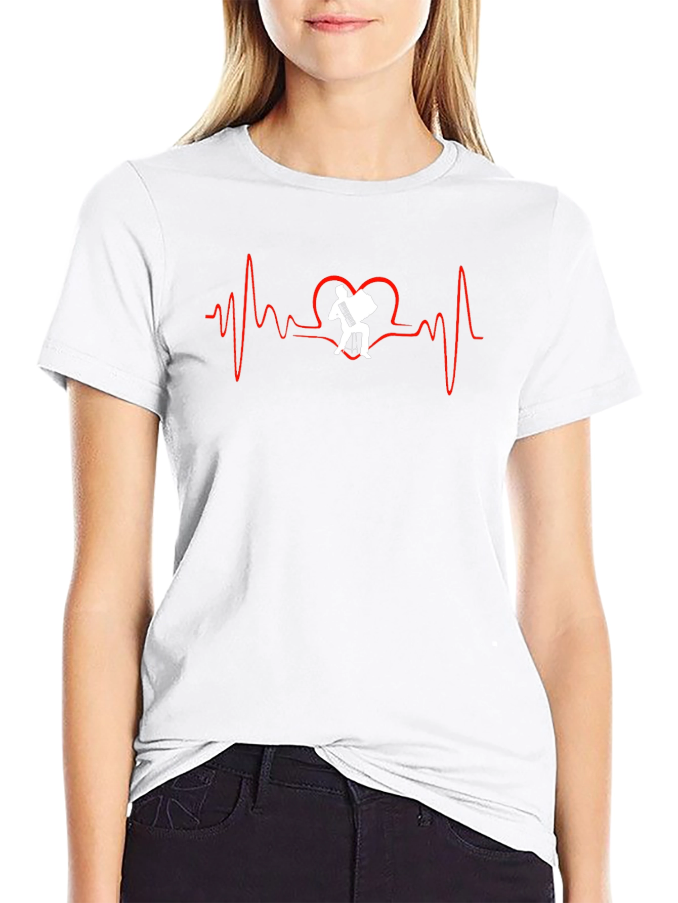 Accordion Heartbeat T-Shirt - Musician Tee