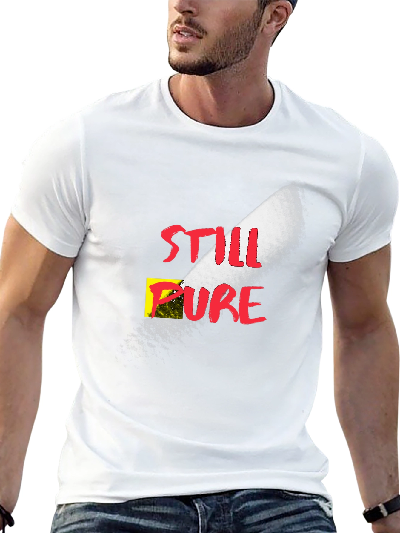 Still Pure Graphic T-Shirt - Black Cotton Tee