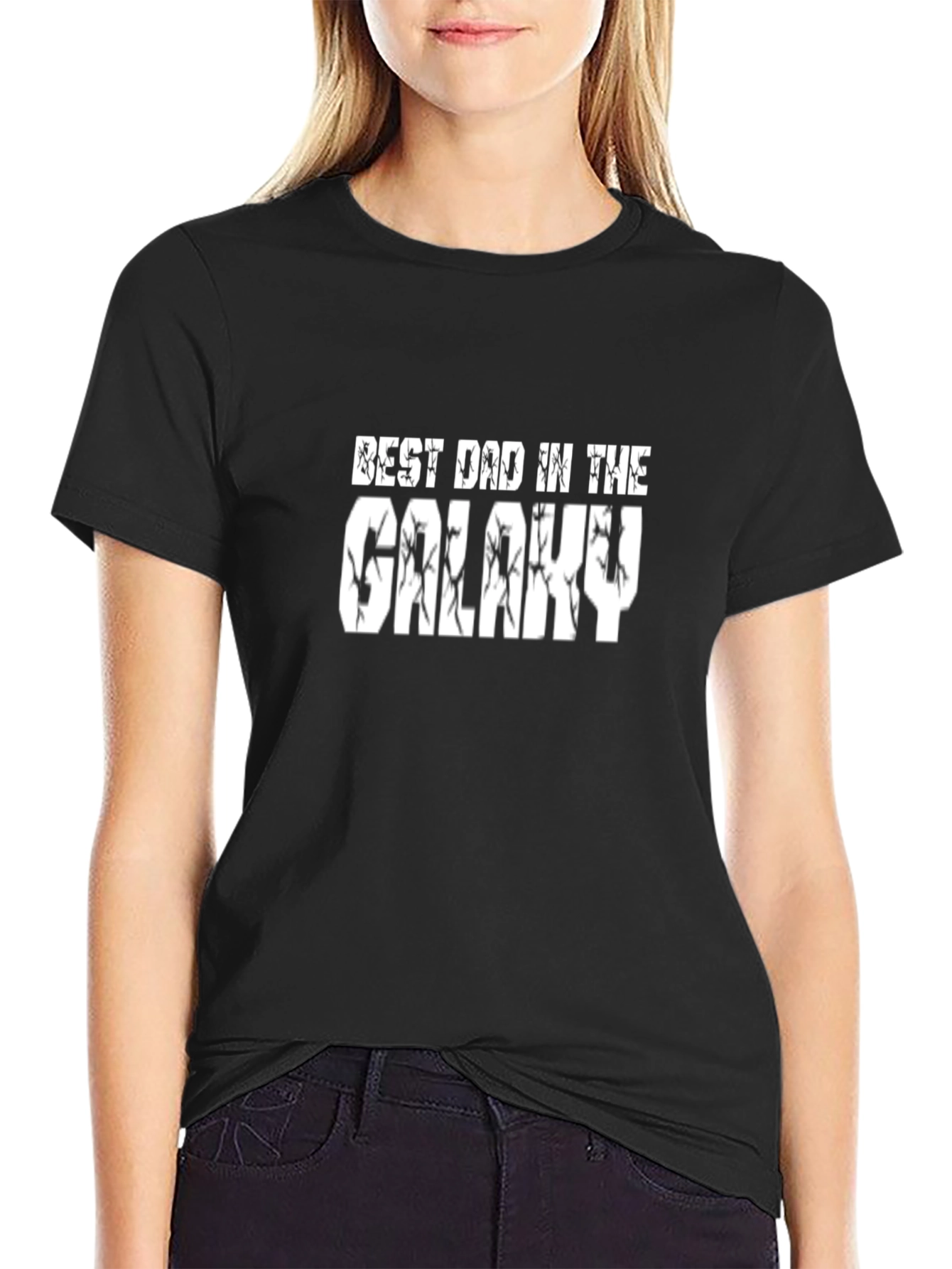 Best Dad in the Galaxy Black T-Shirt
