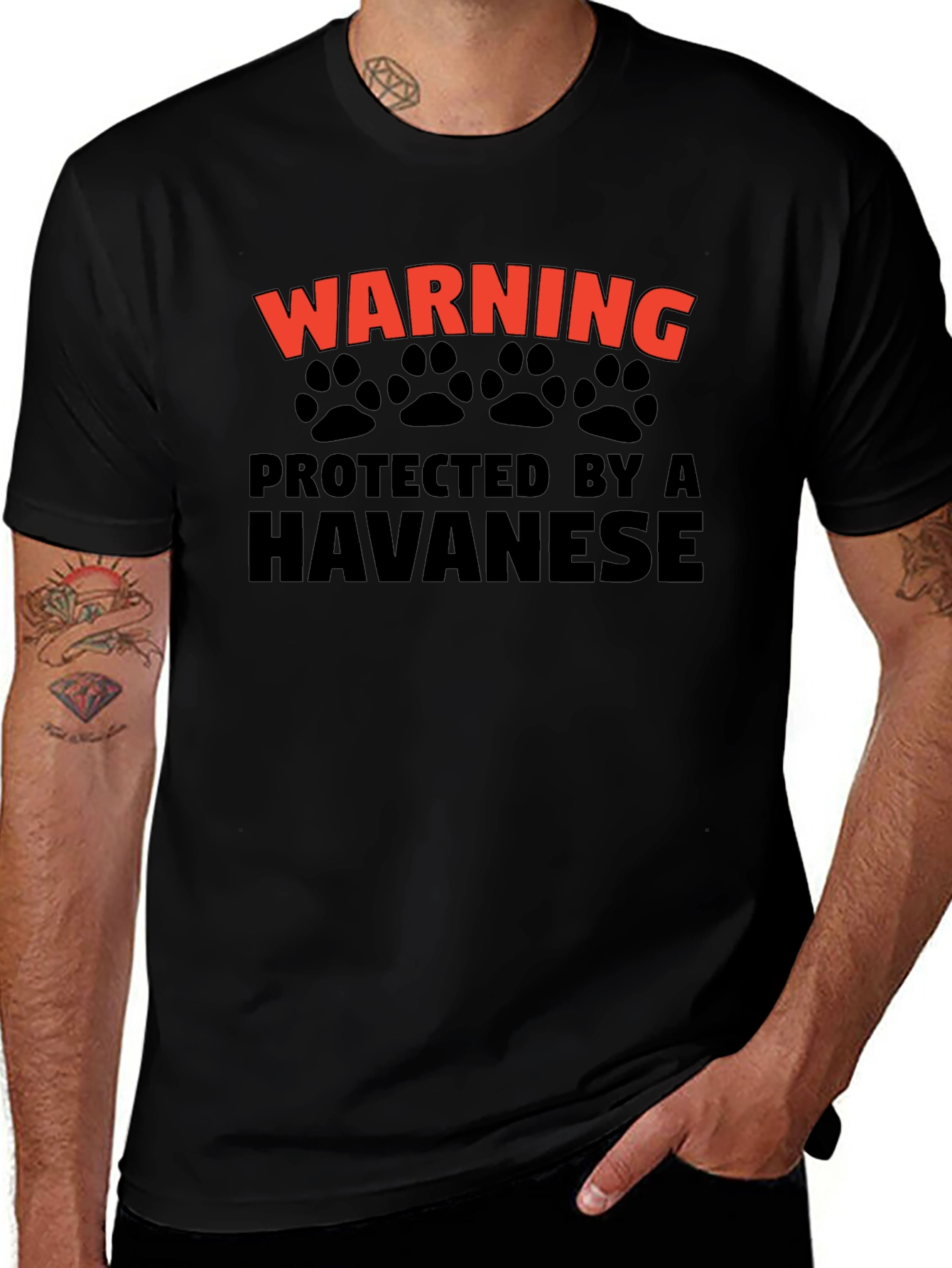 Warning Protected By A Havanese T-Shirt