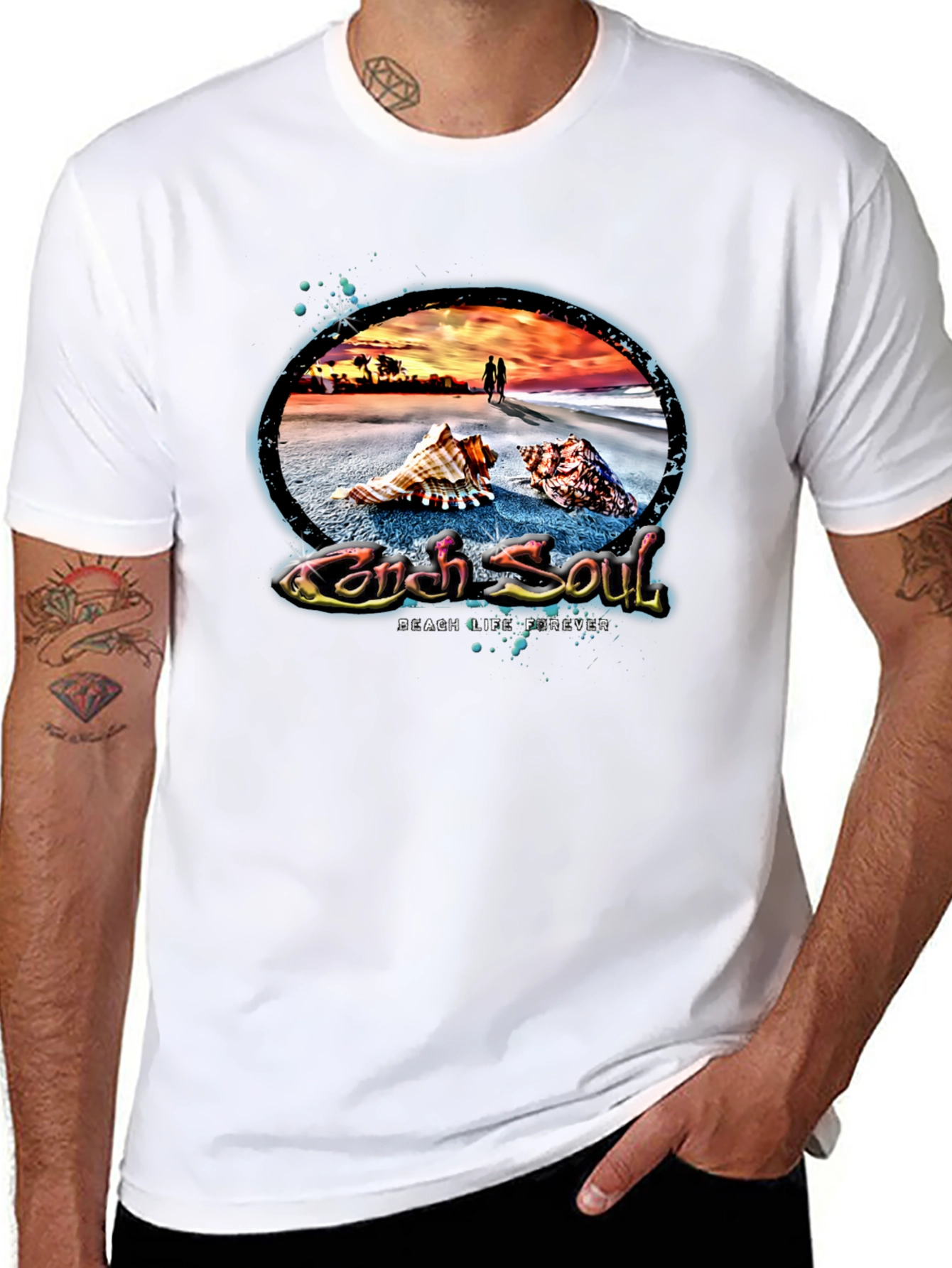 Conch Soul Beach Life Tee