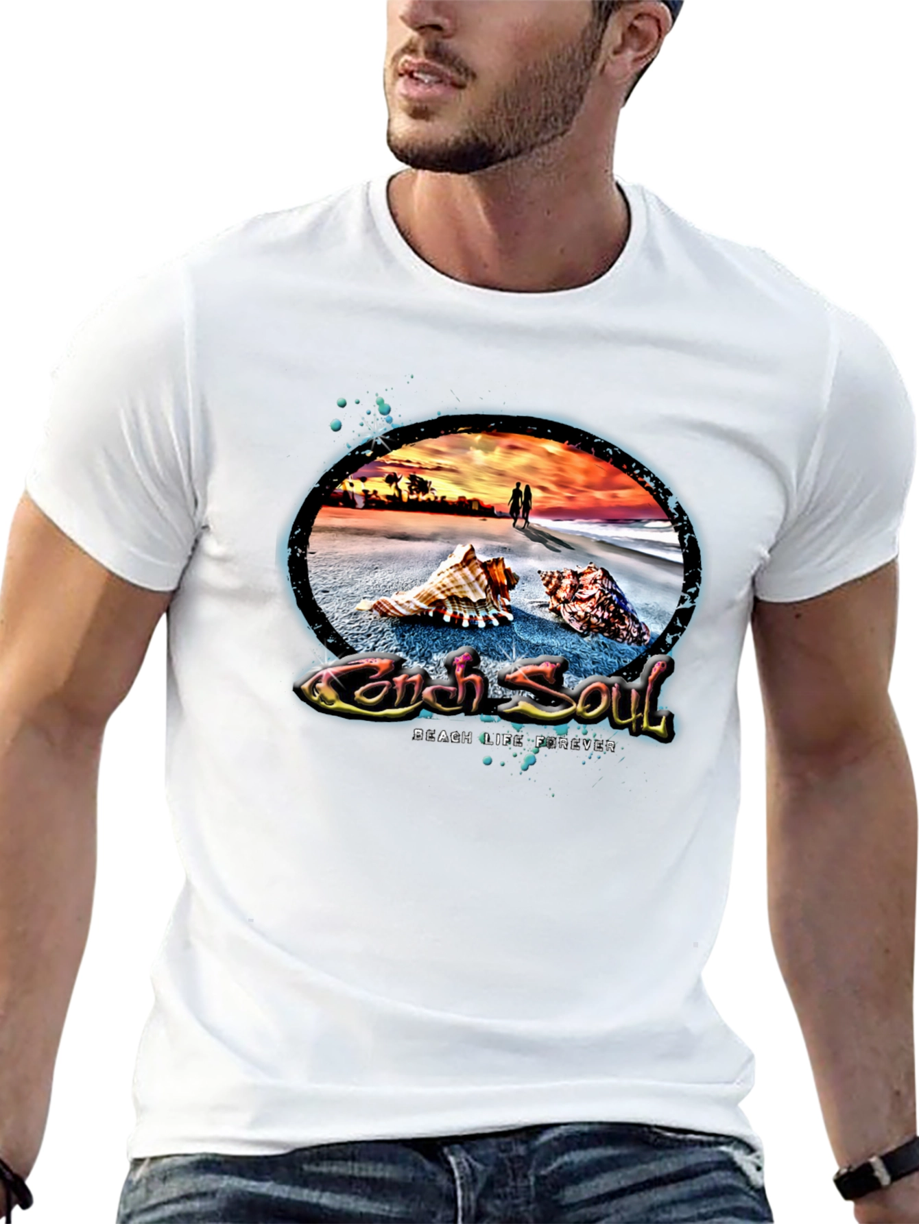 Conch Soul Beach Life Tee