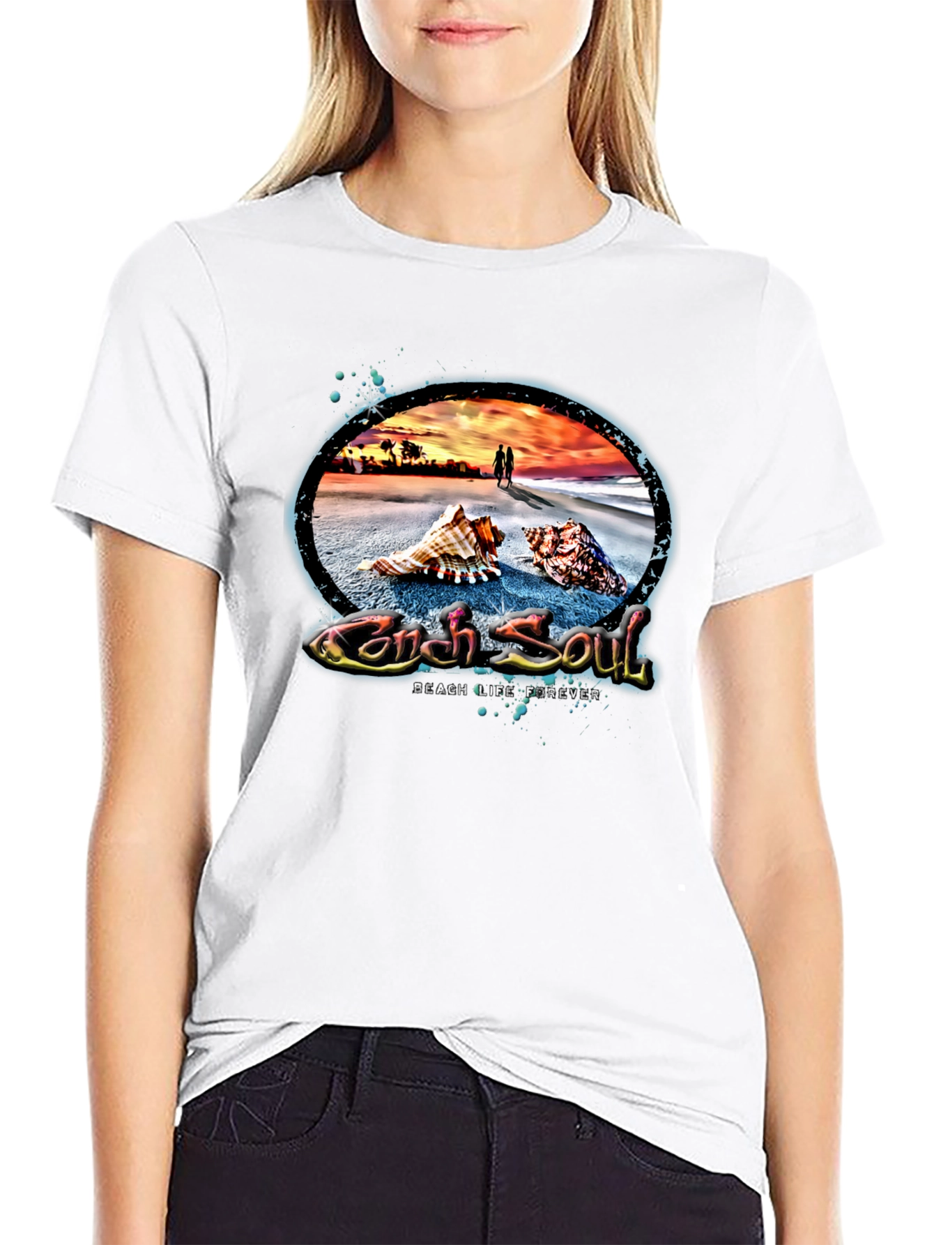 Conch Soul Beach Life Tee