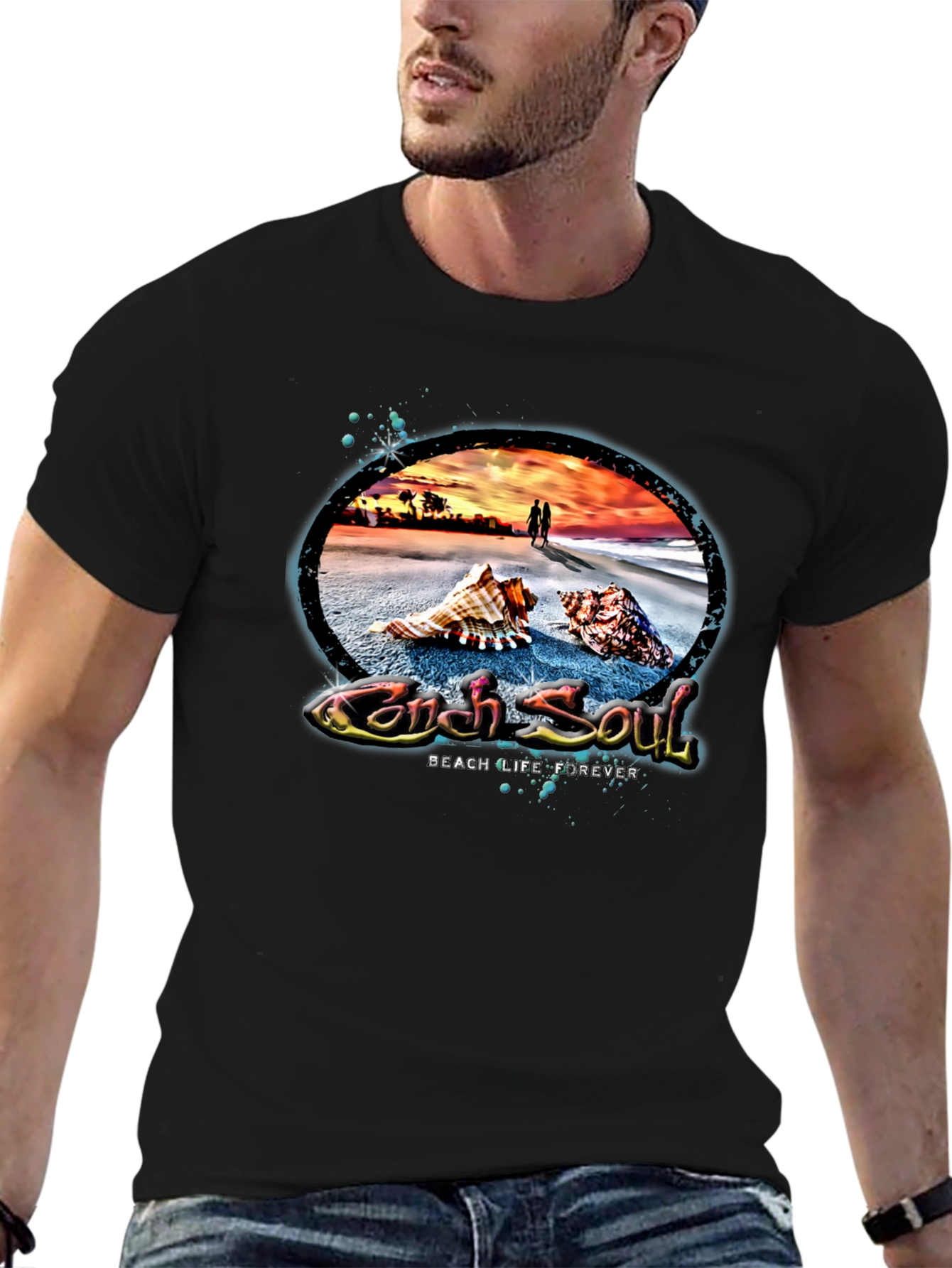 Conch Soul Beach Life Tee