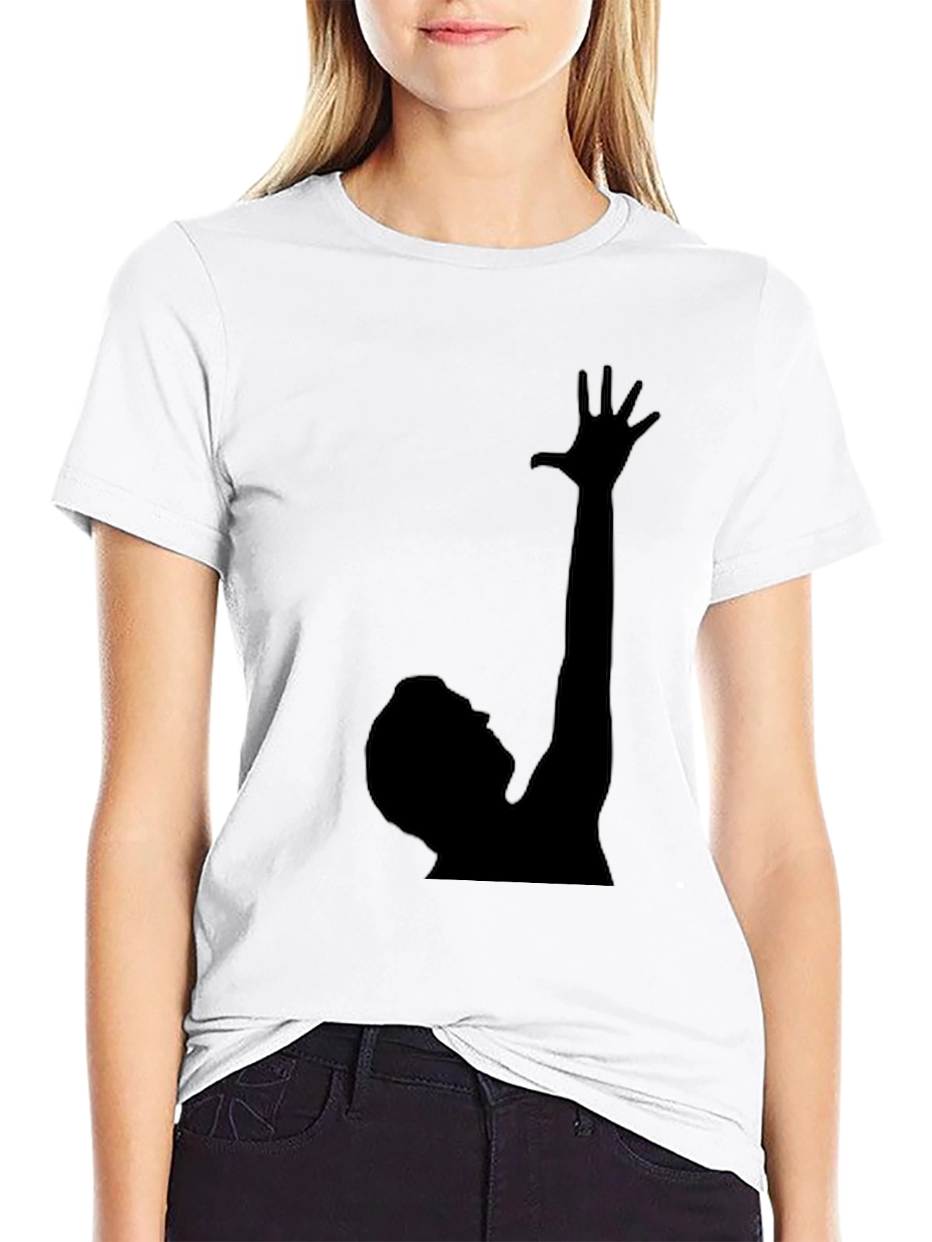Silhouette Reach T-Shirt - Classic Black Tee
