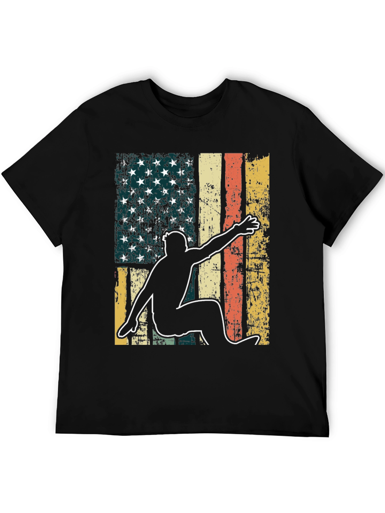 American Flag Surfer Graphic Tee