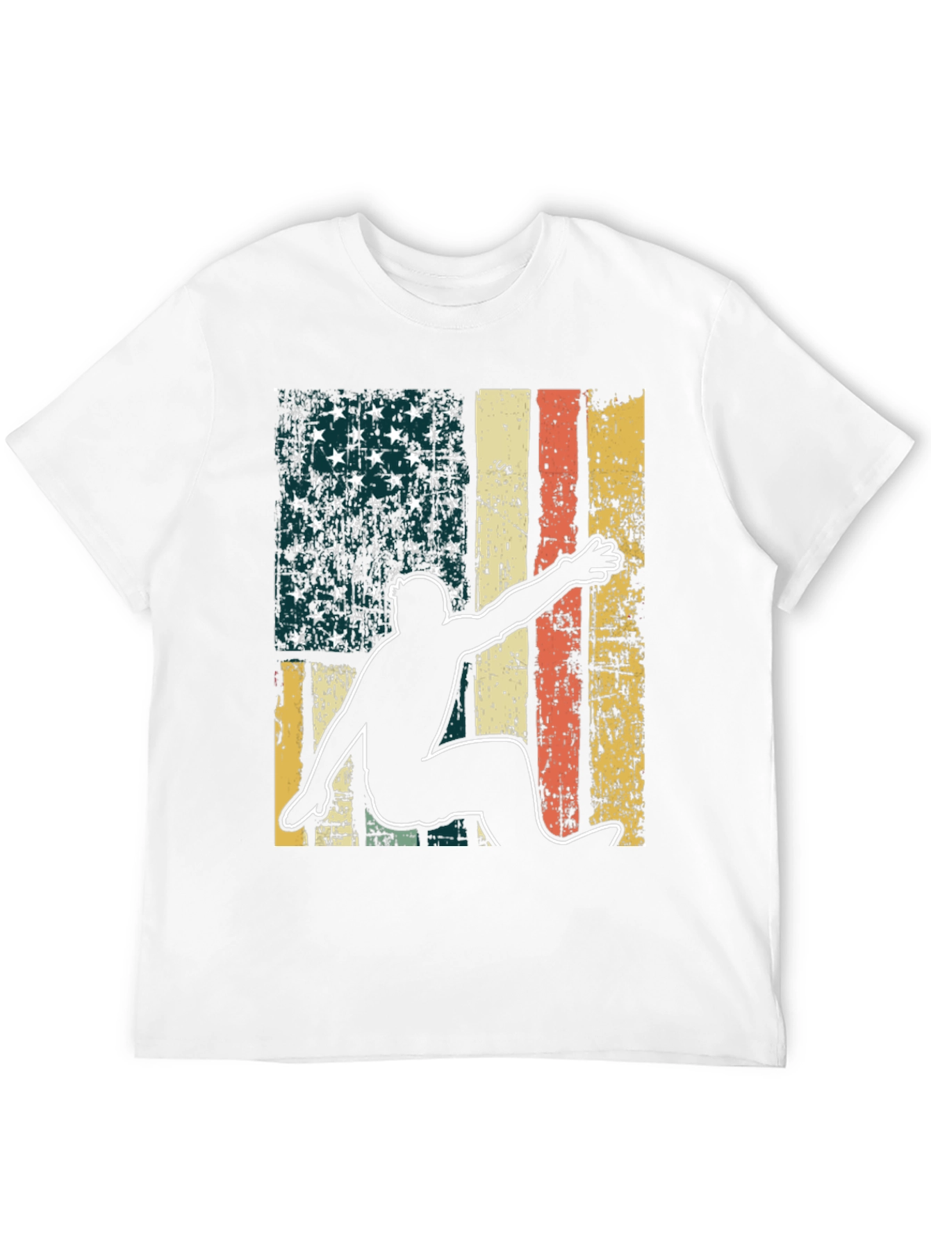 American Flag Surfer Graphic Tee