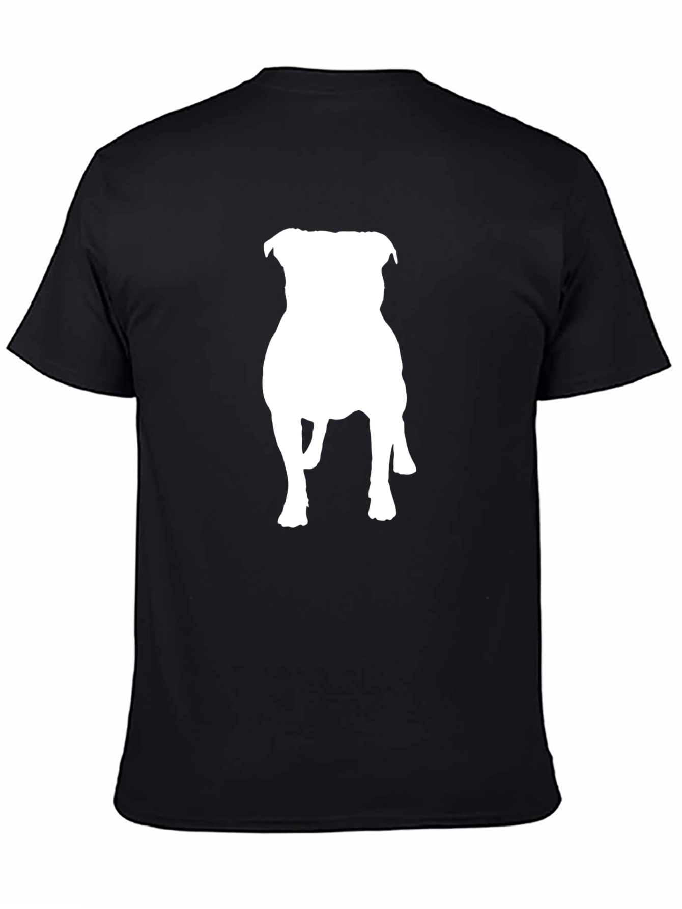 Pitbull Silhouette Black T-Shirt