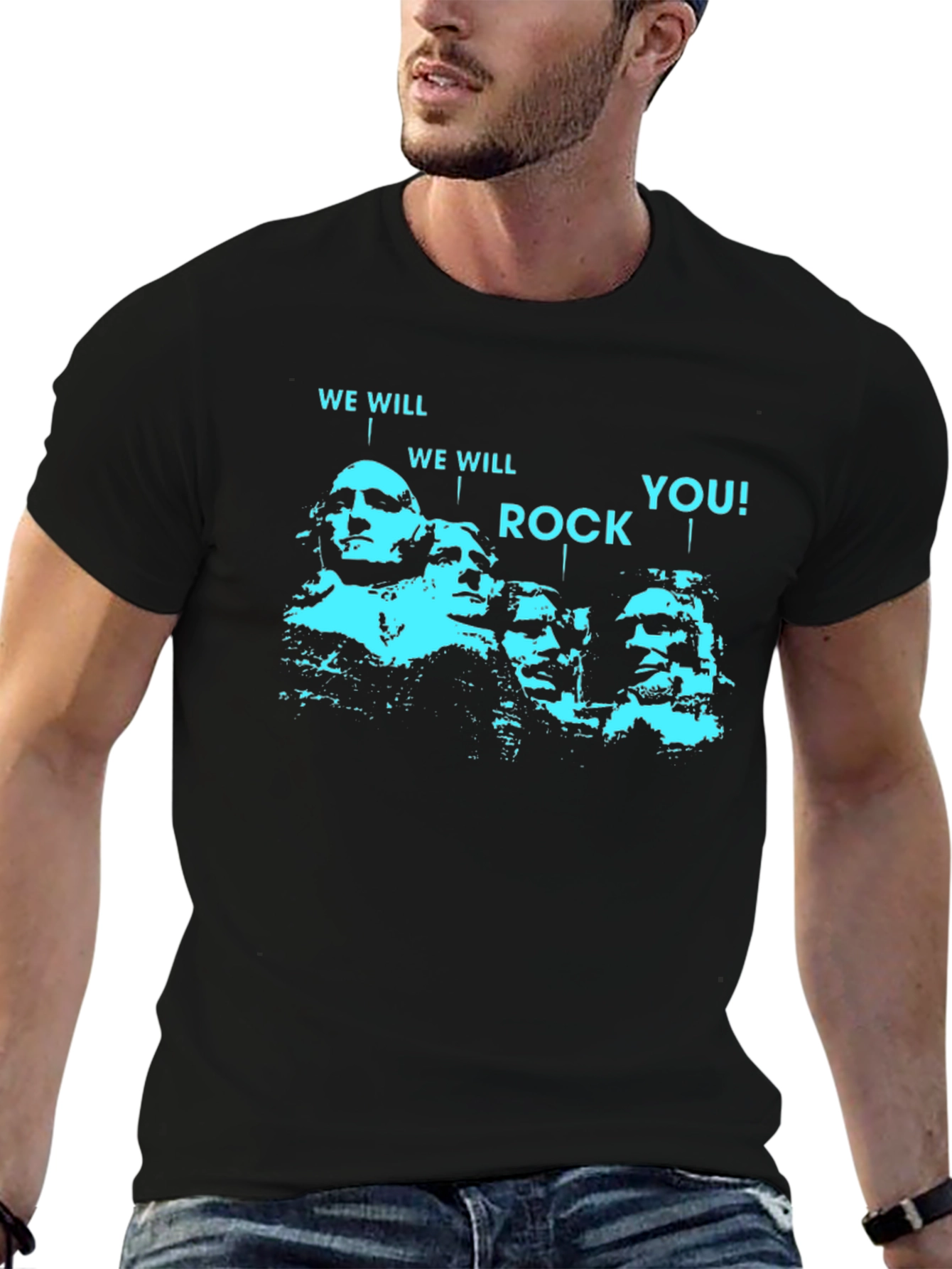Mount Rushmore Rock Band T-Shirt