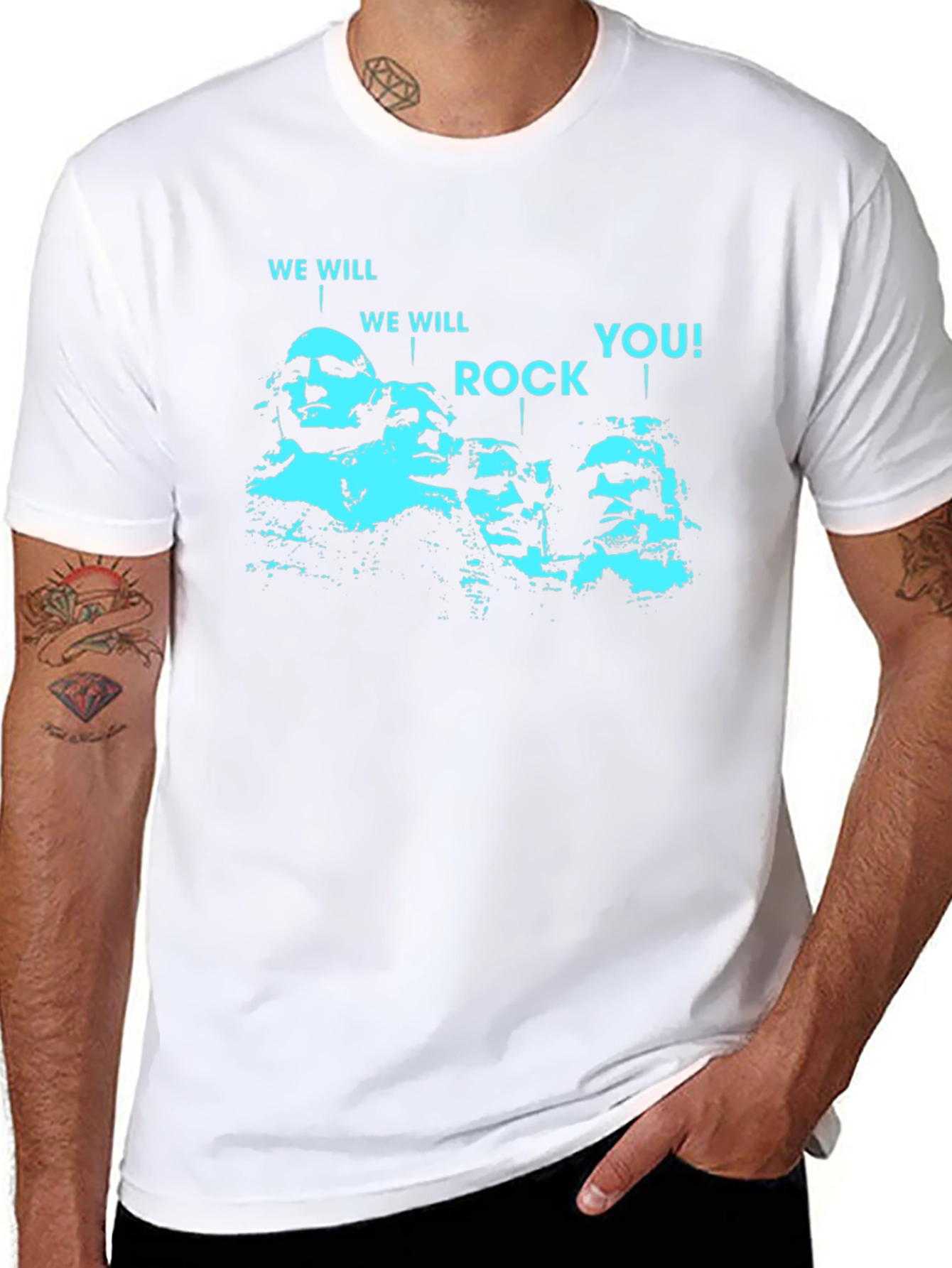 Mount Rushmore Rock Band T-Shirt