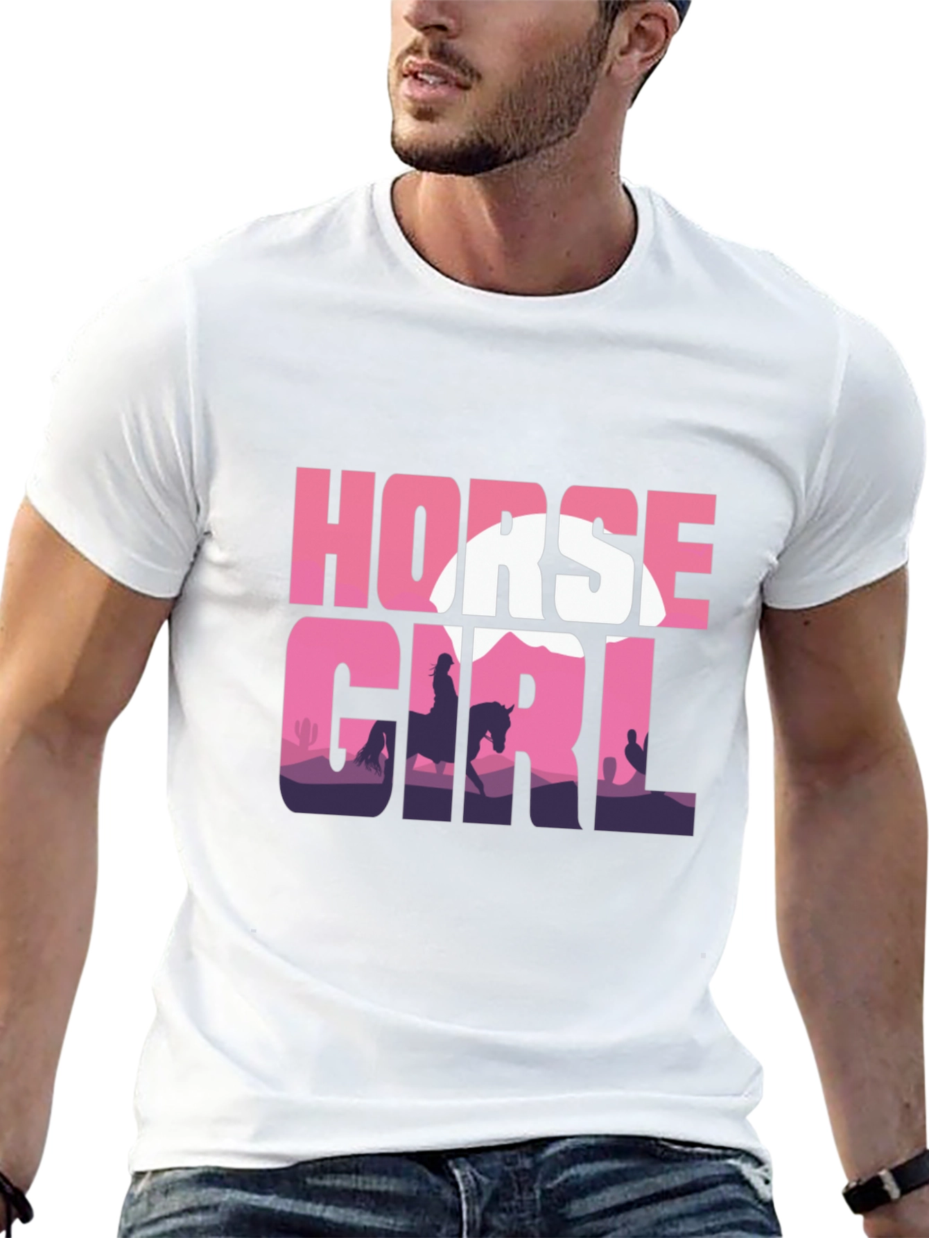 Horse Girl Silhouette T-Shirt