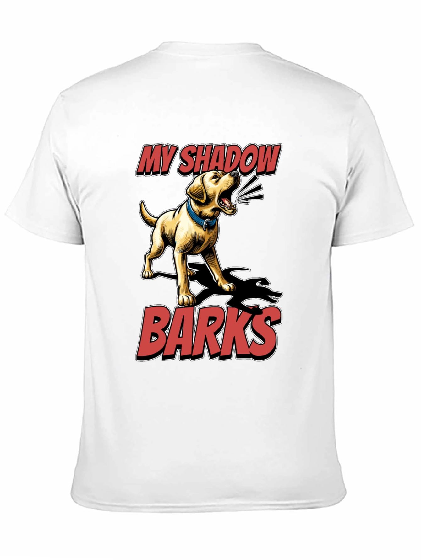 My Shadow Barks T-Shirt - Dog Lover Tee