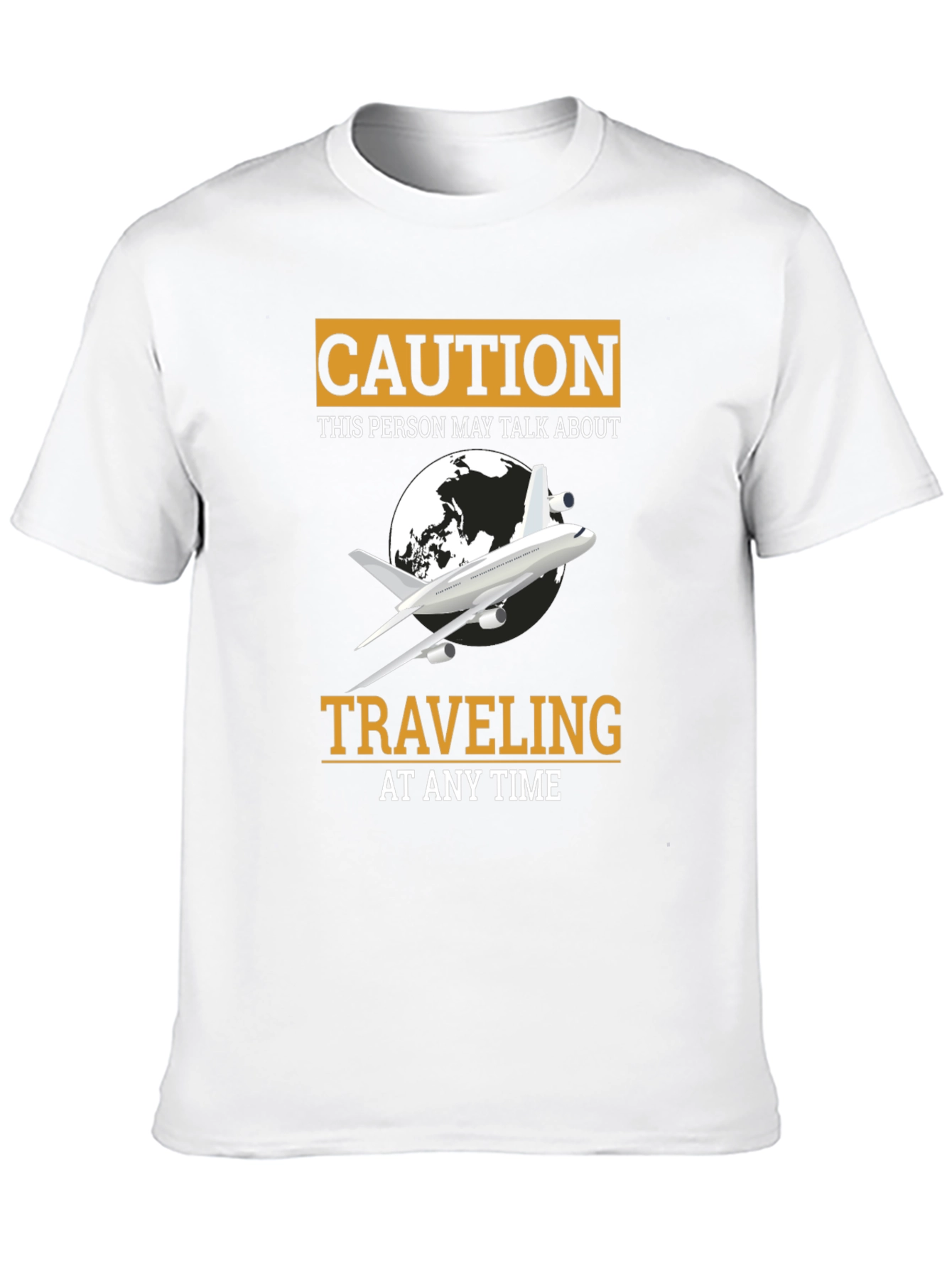 Caution Traveling Airplane T-Shirt