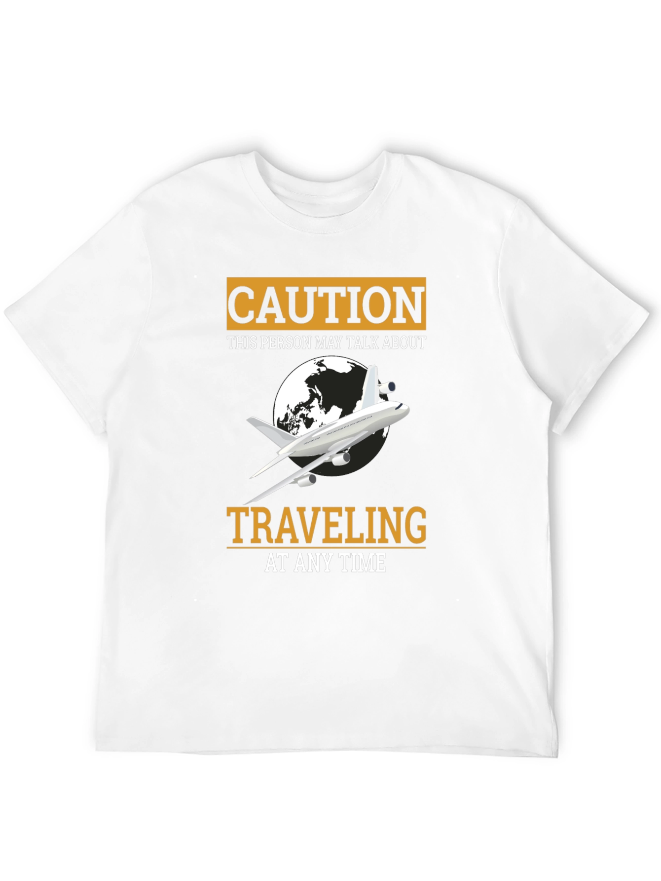 Caution Traveling Airplane T-Shirt