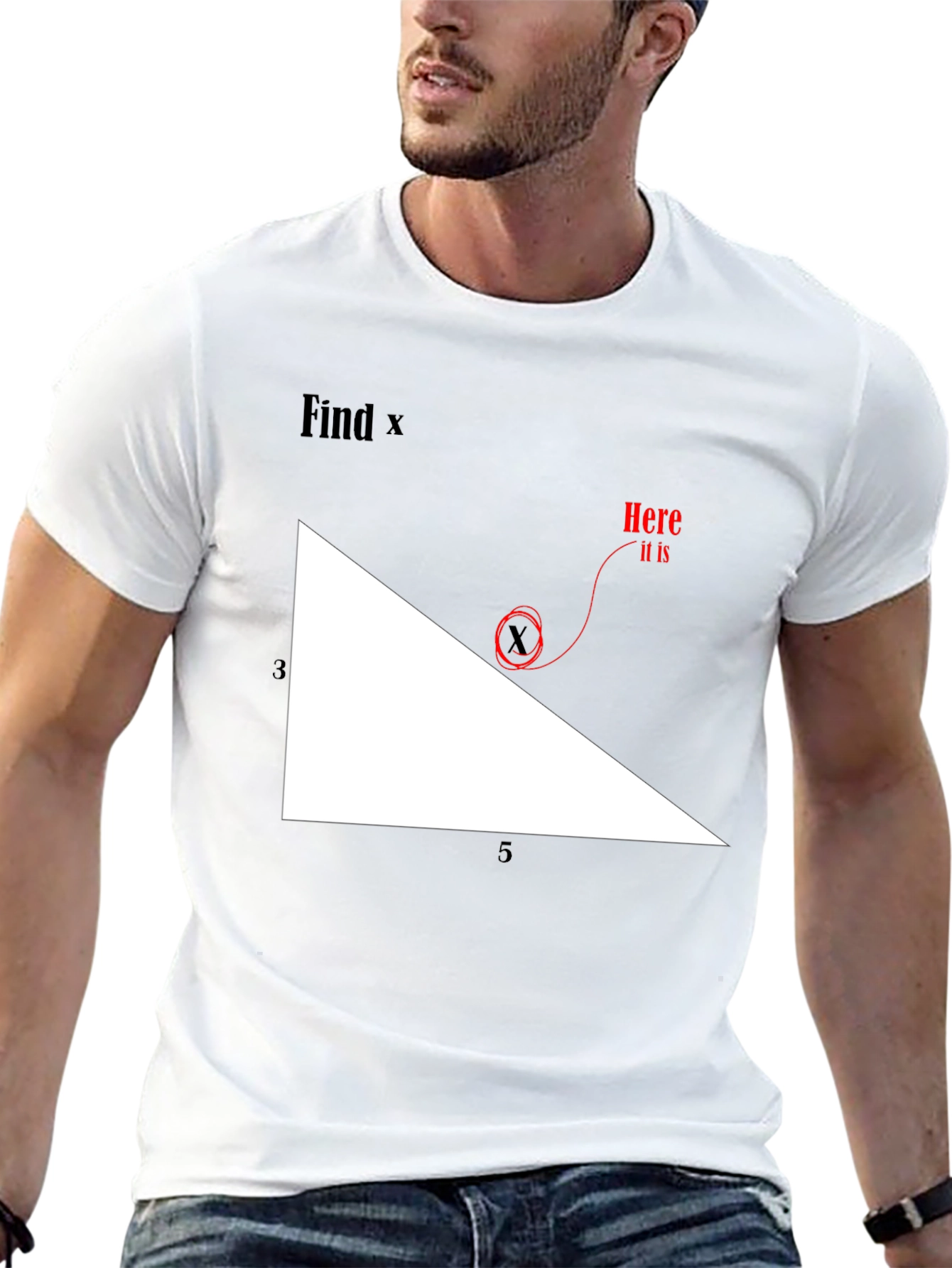 Find X Graphic Tee - Math Humor T-Shirt