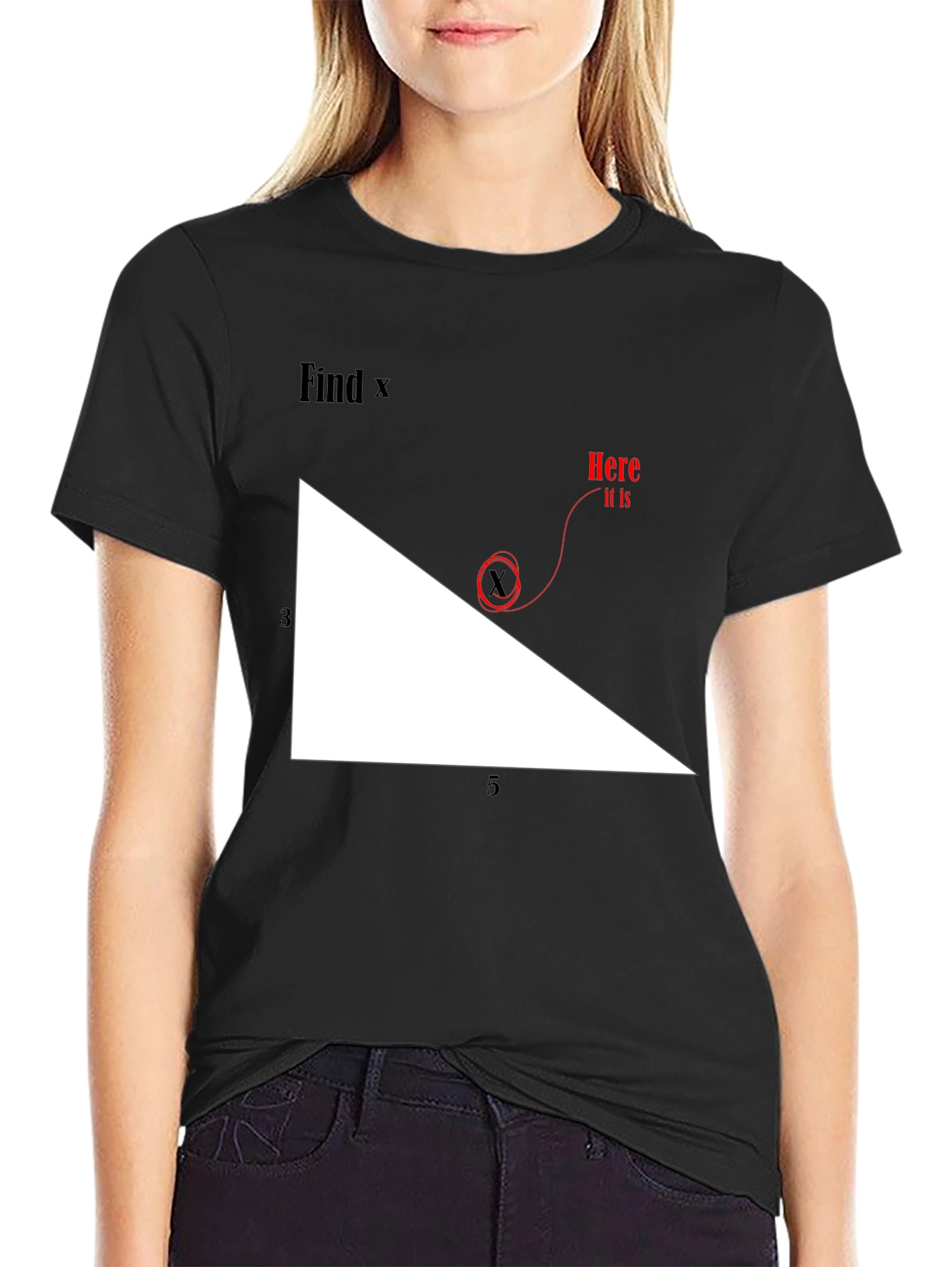 Find X Graphic Tee - Math Humor T-Shirt