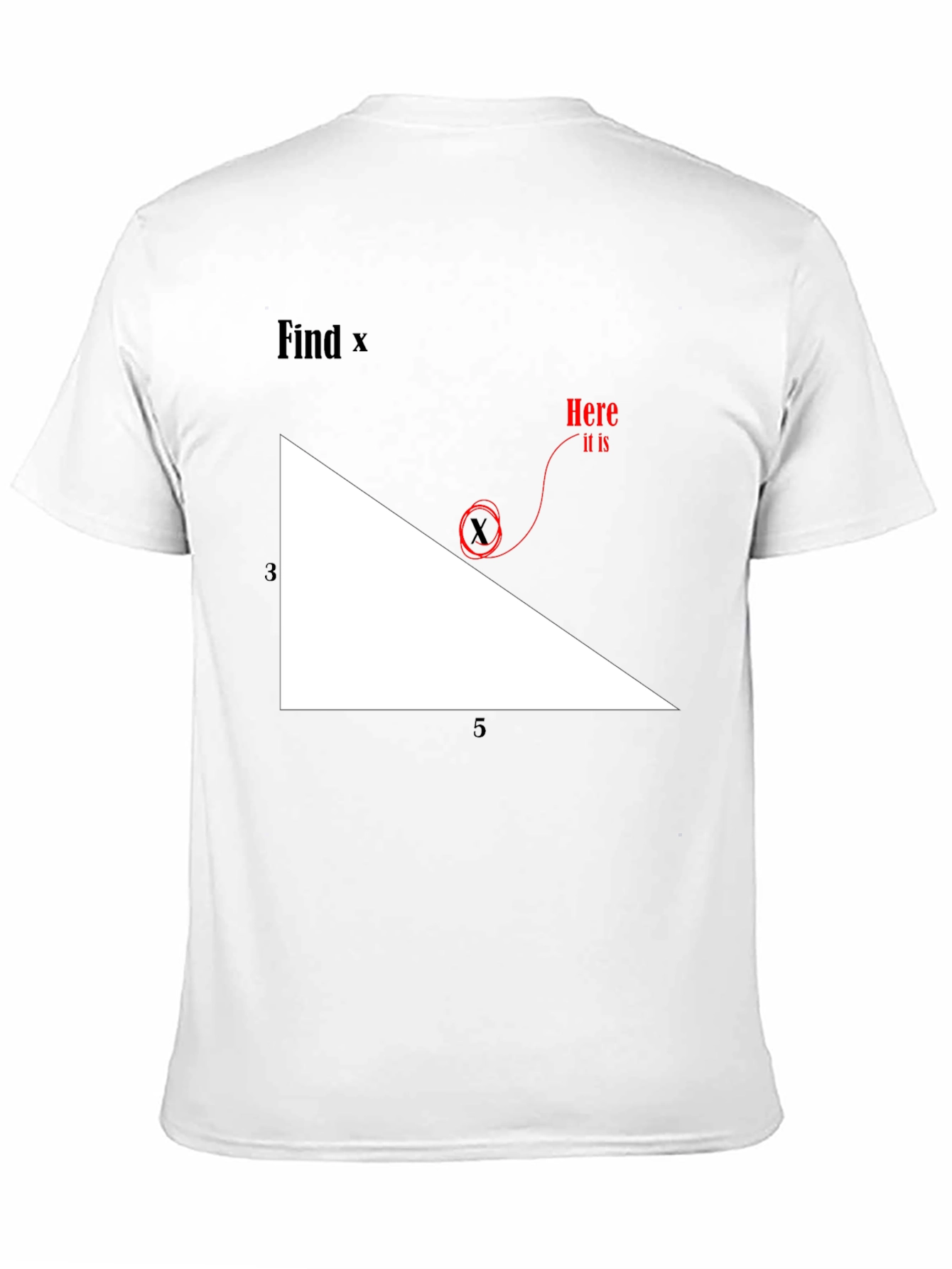 Find X Graphic Tee - Math Humor T-Shirt