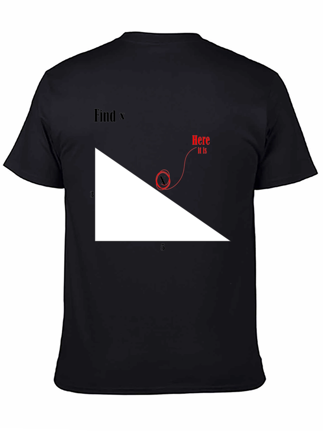 Find X Graphic Tee - Math Humor T-Shirt
