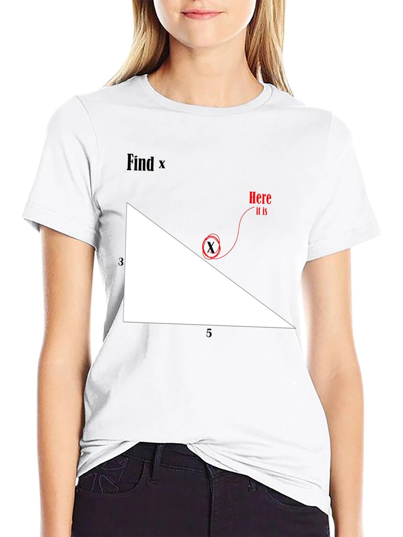 Find X Graphic Tee - Math Humor T-Shirt
