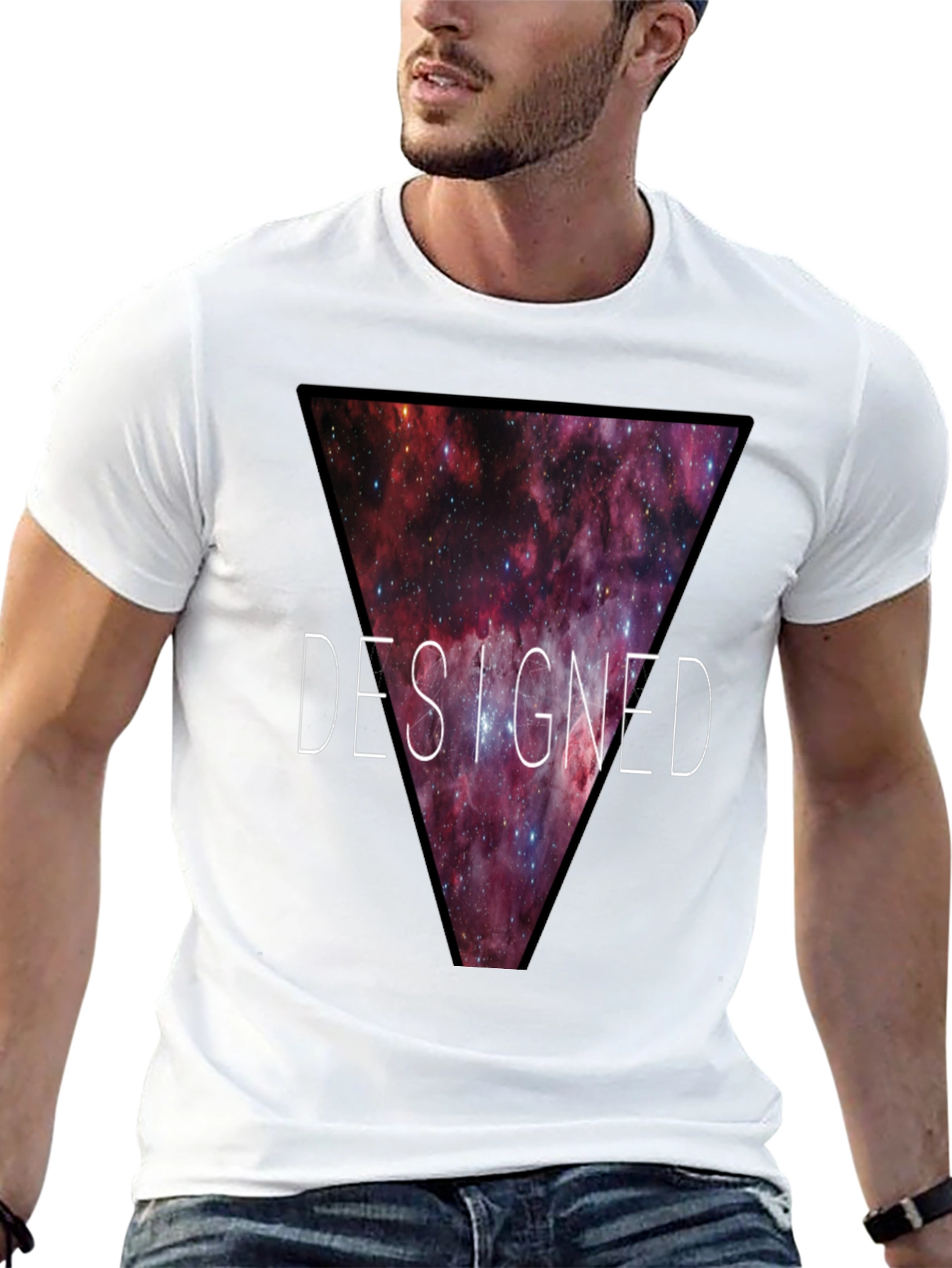Designed Galaxy T-Shirt - Modern Graphic Tee