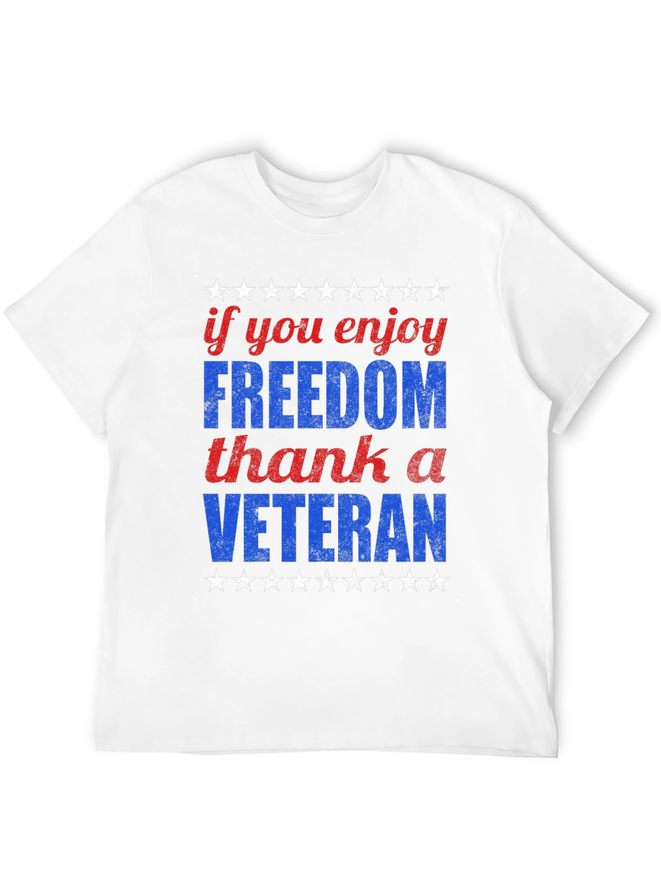 Patriotic Freedom Veteran Graphic Tee