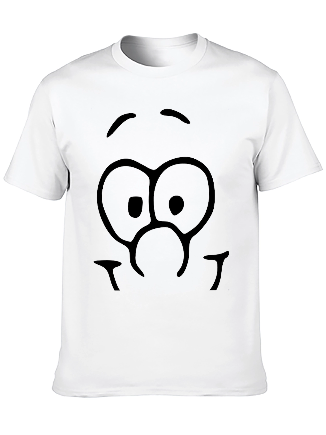 Funny Face Graphic T-Shirt - Unisex Black Tee