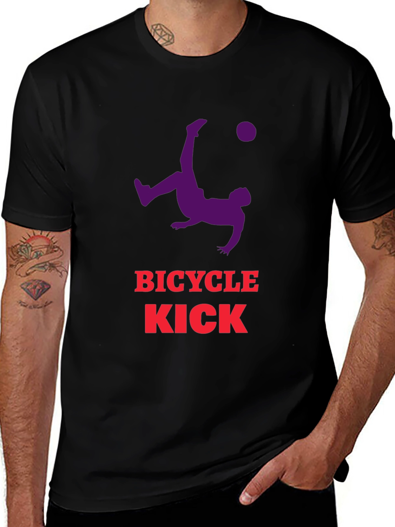 Bicycle Kick Graphic Tee - Soccer Fan T-Shirt