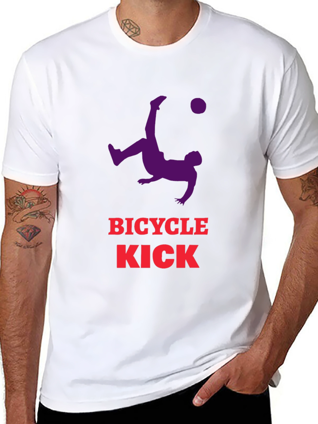 Bicycle Kick Graphic Tee - Soccer Fan T-Shirt