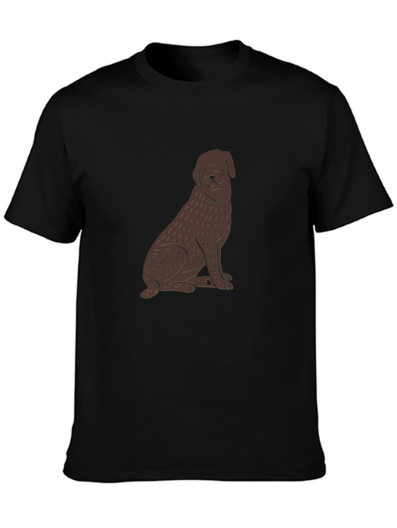 Dog Graphic Black Tee