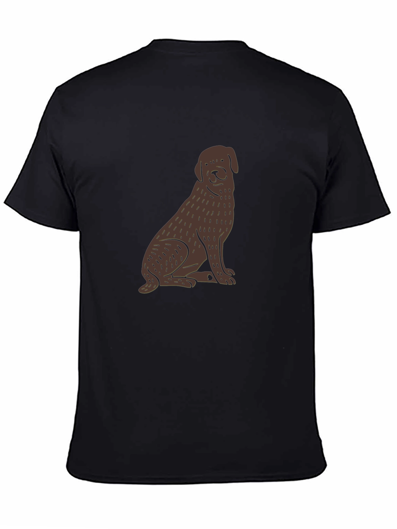 Dog Graphic Black Tee