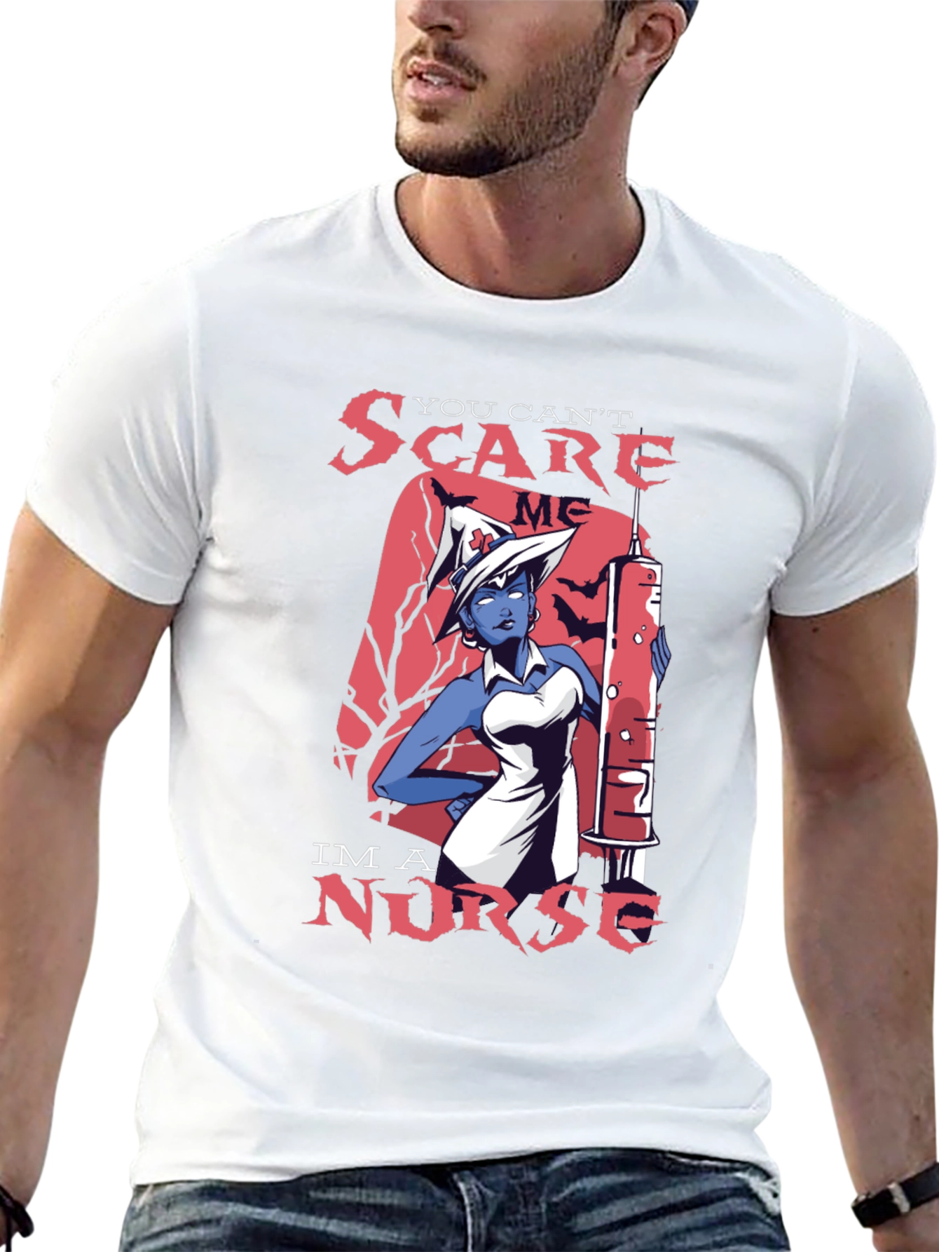 You Cant Scare Me Im a Nurse T-Shirt