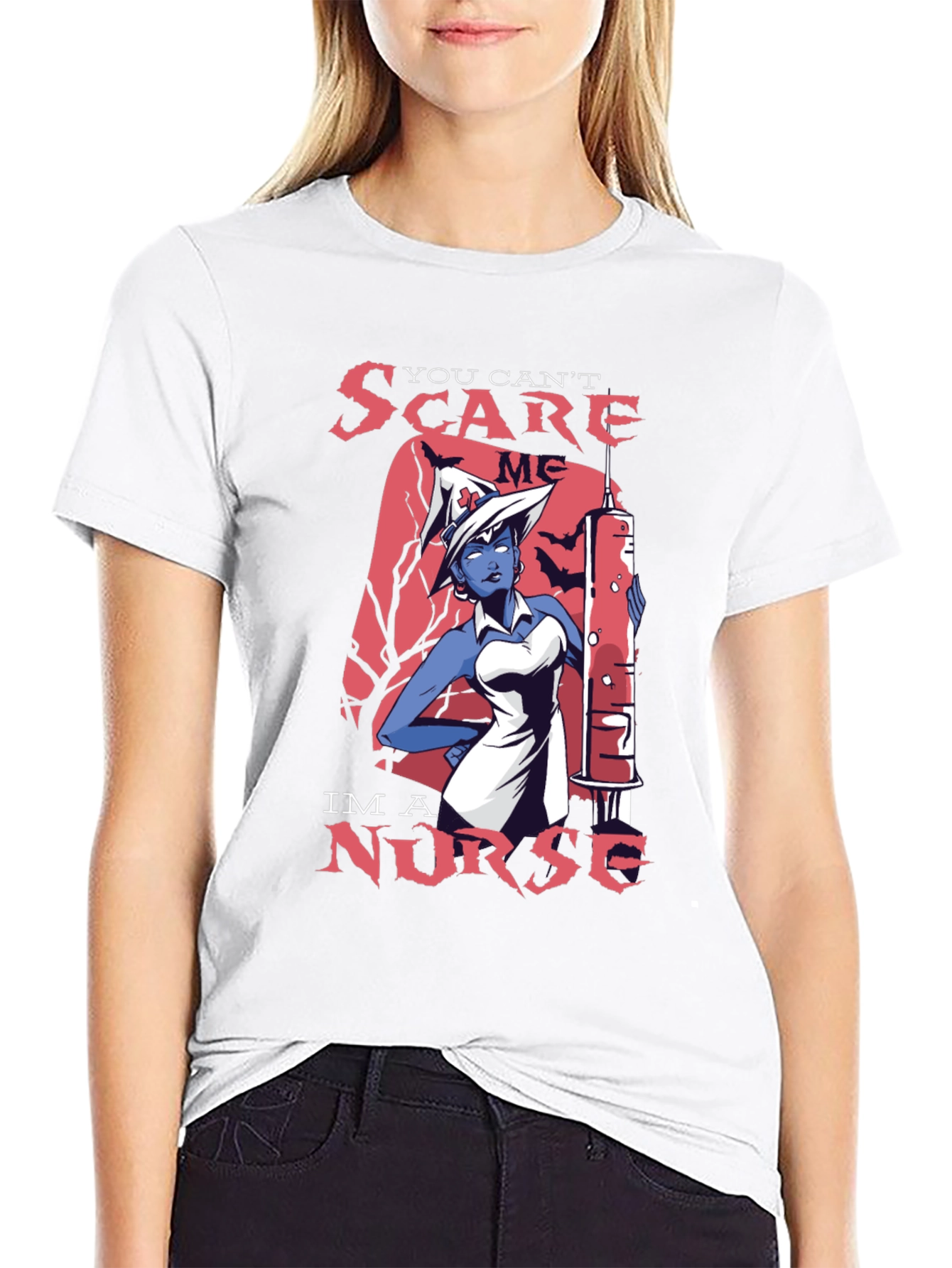 You Cant Scare Me Im a Nurse T-Shirt
