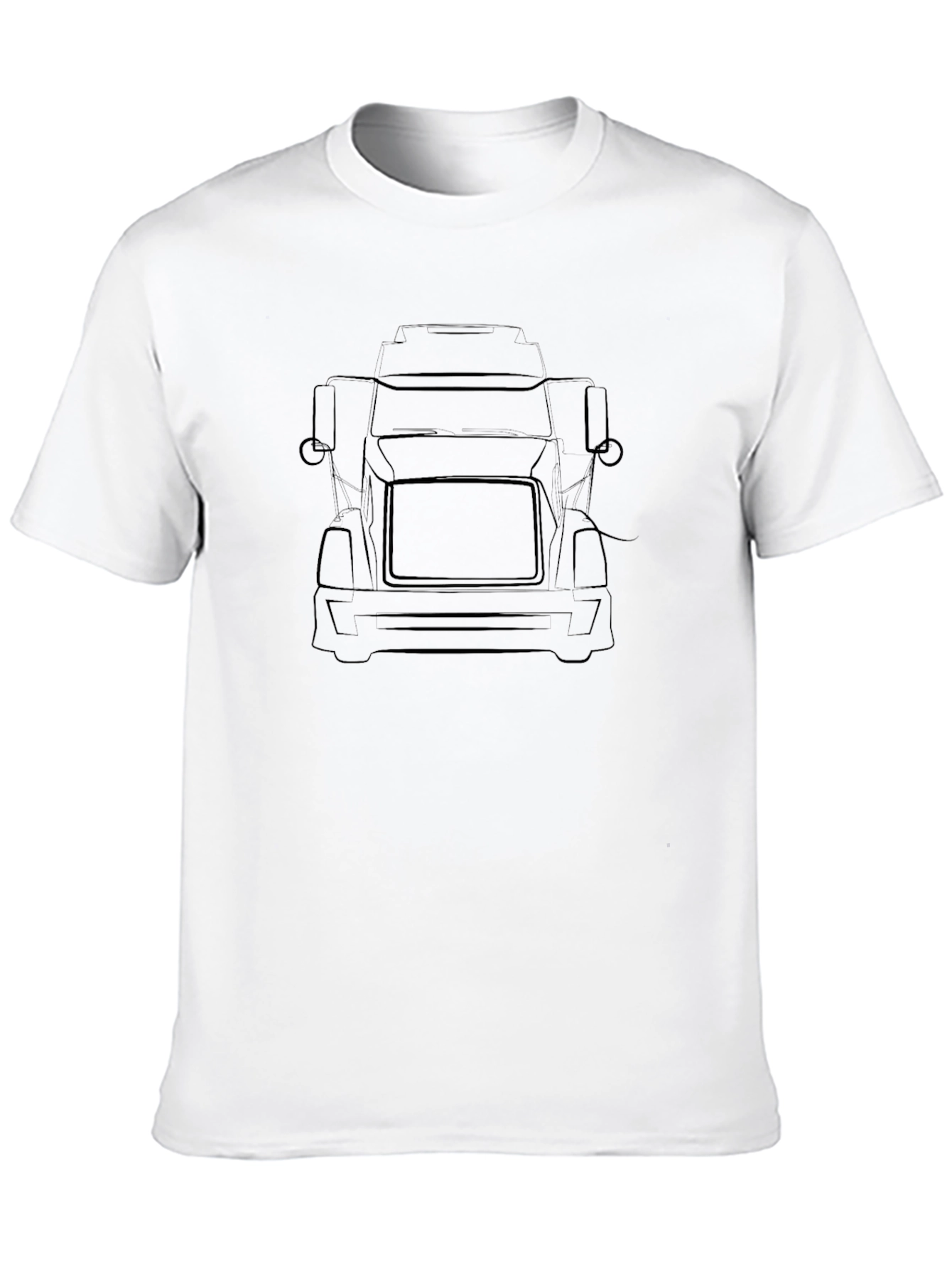Truck Outline Graphic Tee - Black