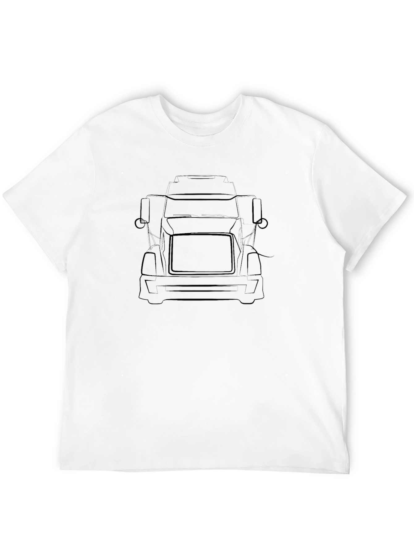 Truck Outline Graphic Tee - Black