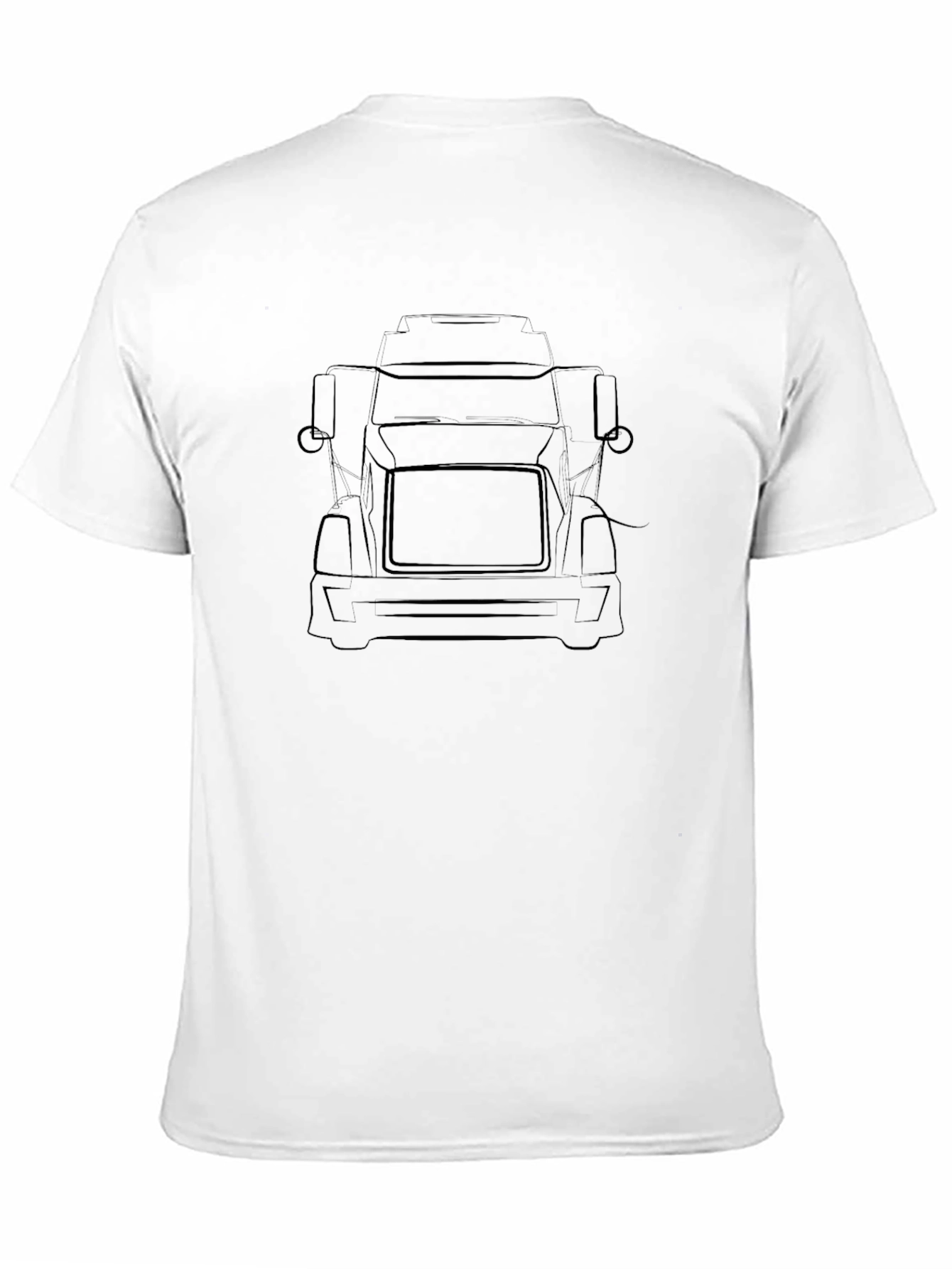 Truck Outline Graphic Tee - Black
