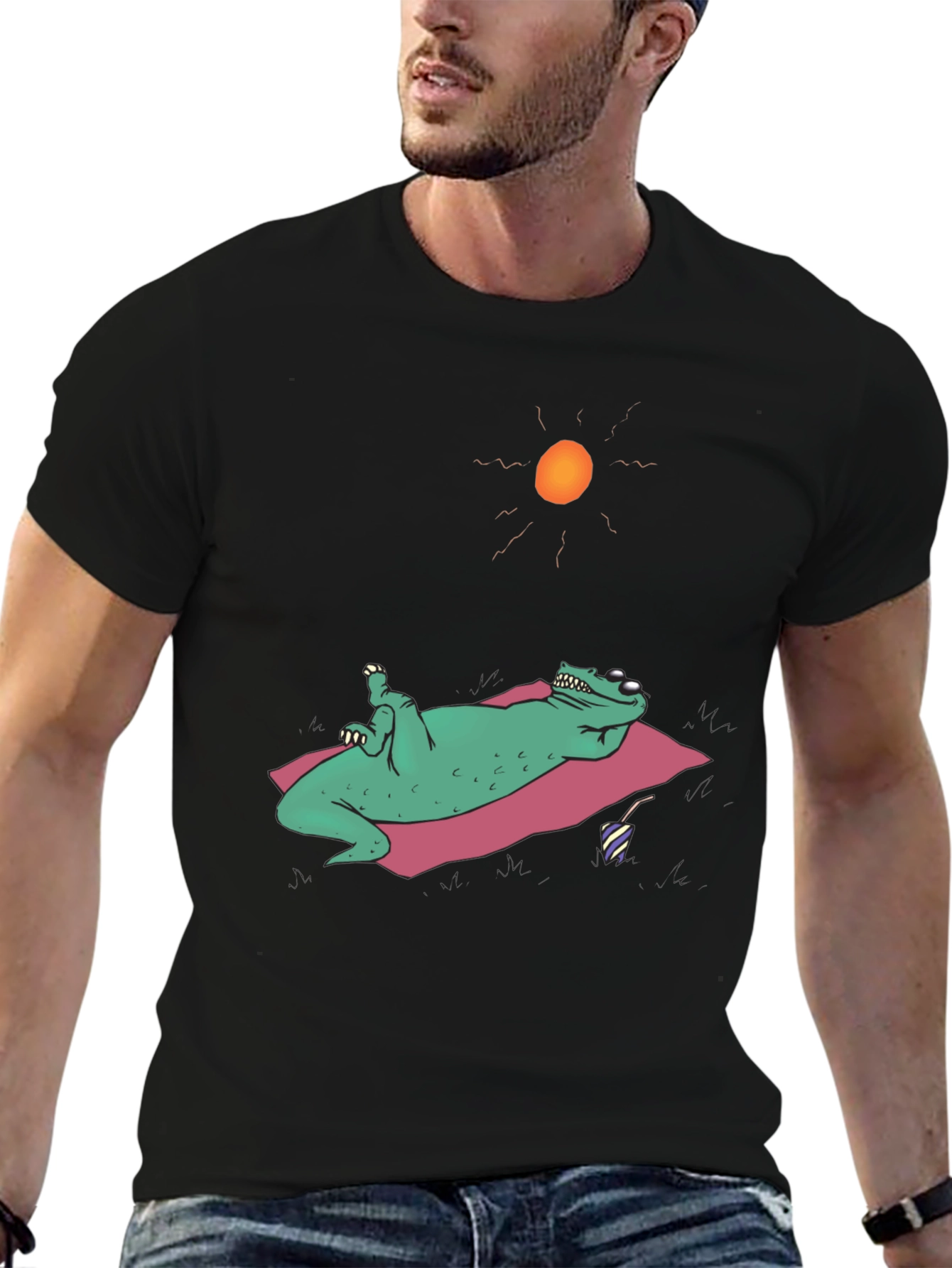 Chill Frog T-Shirt - Relaxed Reptile Summer Fun
