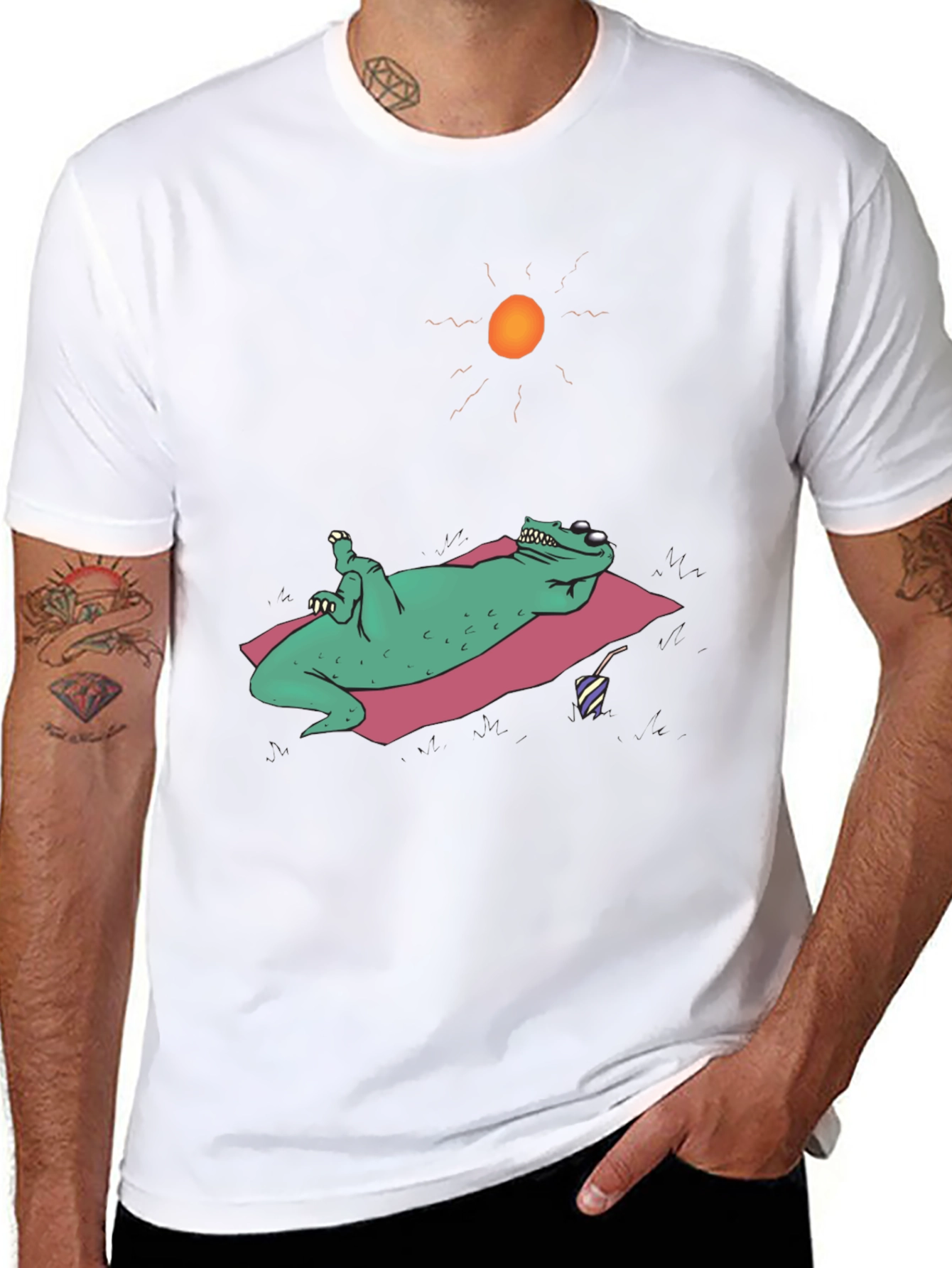 Chill Frog T-Shirt - Relaxed Reptile Summer Fun