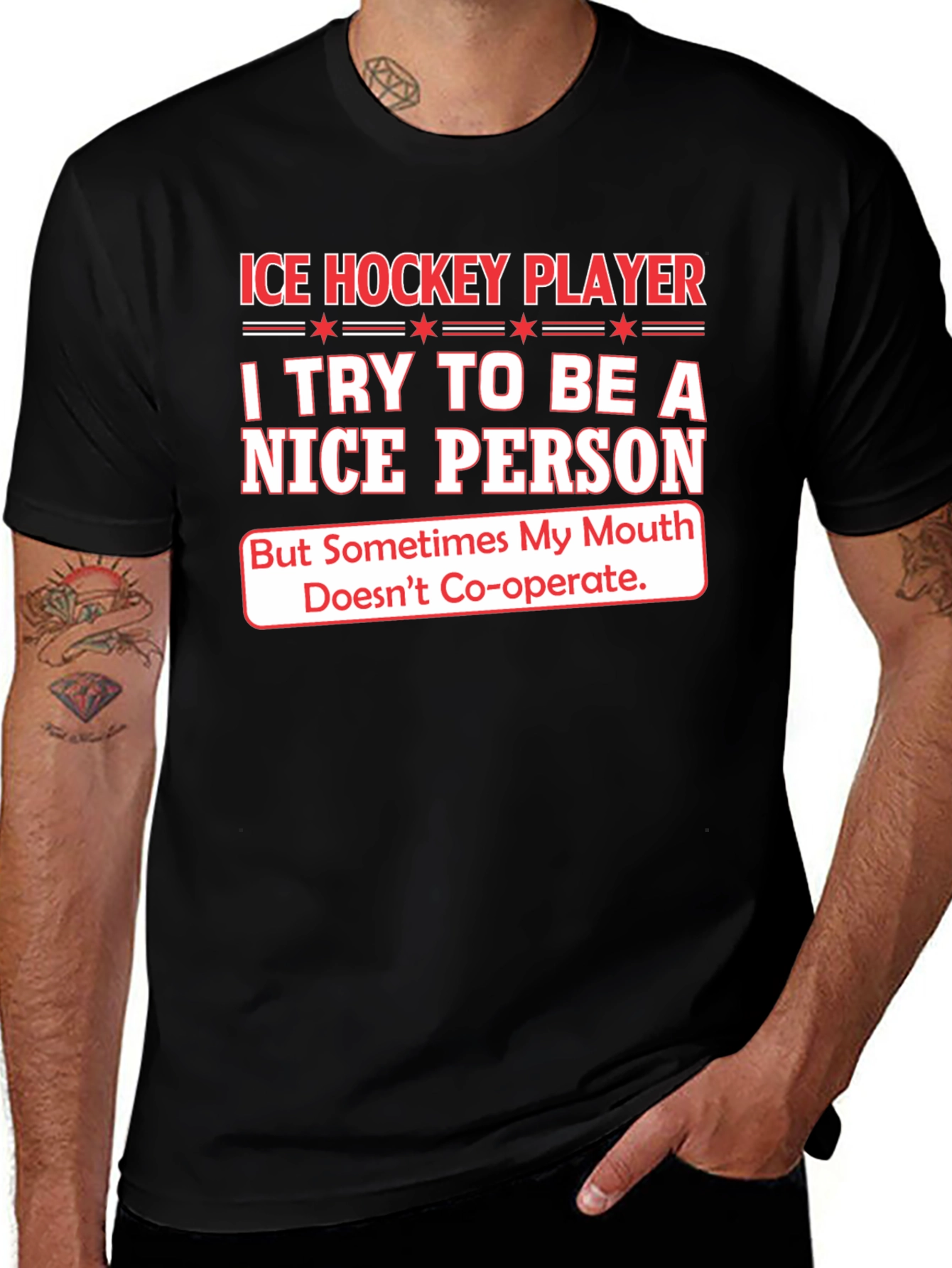 Ice Hockey Player Funny T-Shirt