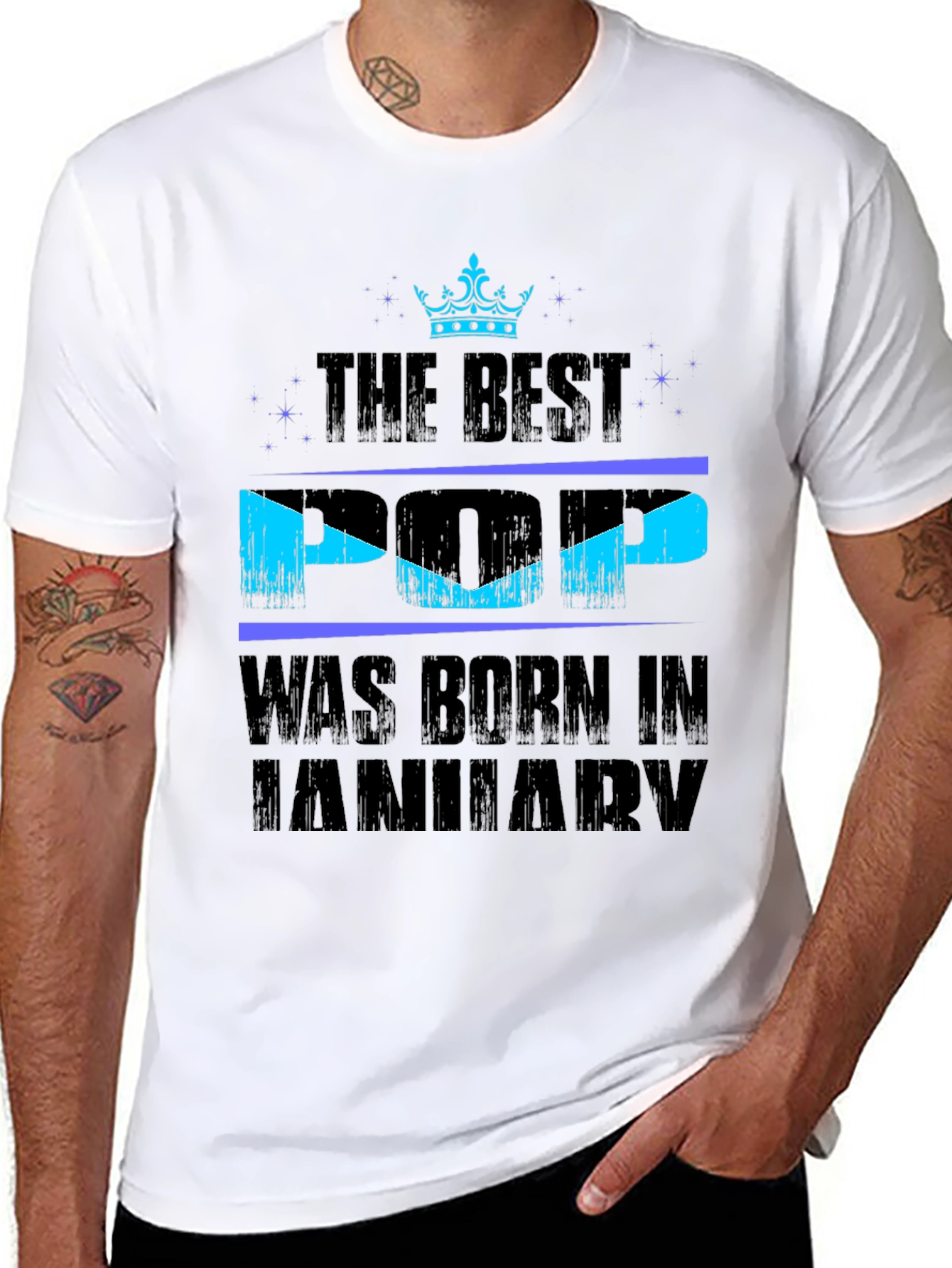 The Best Pop Born in January Graphic T-Shirt