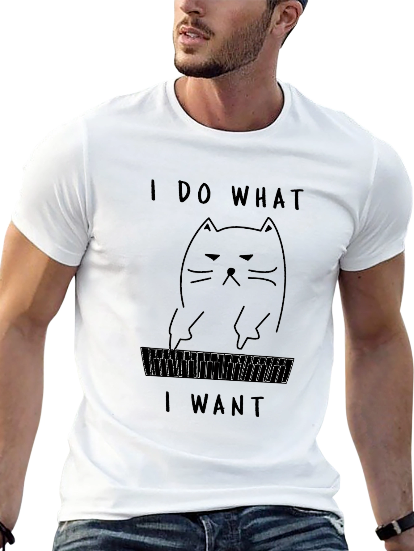 I Do What I Want Cat Graphic Tee