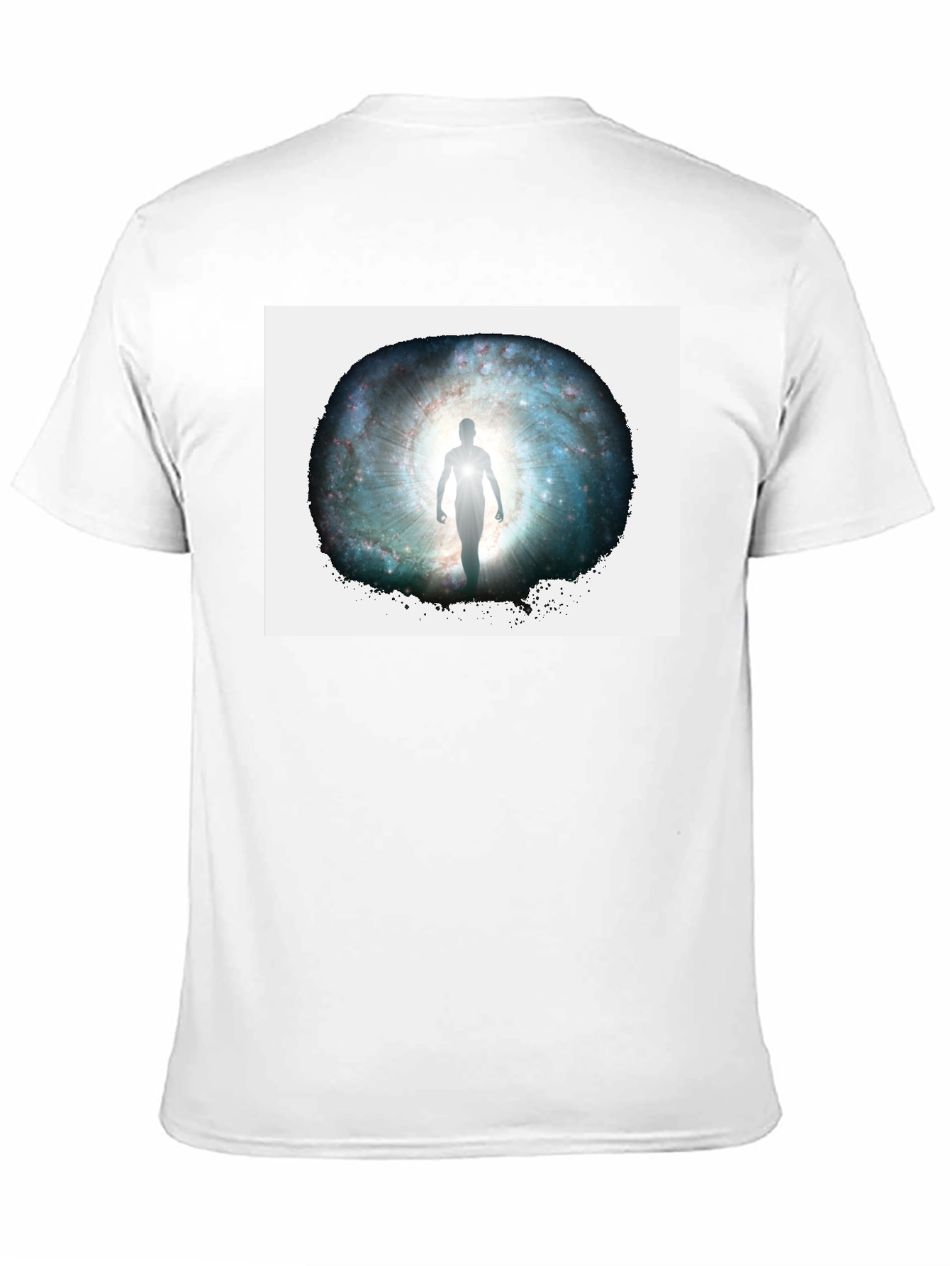 Galactic Gateway Graphic Tee - Black Cotton Comfort