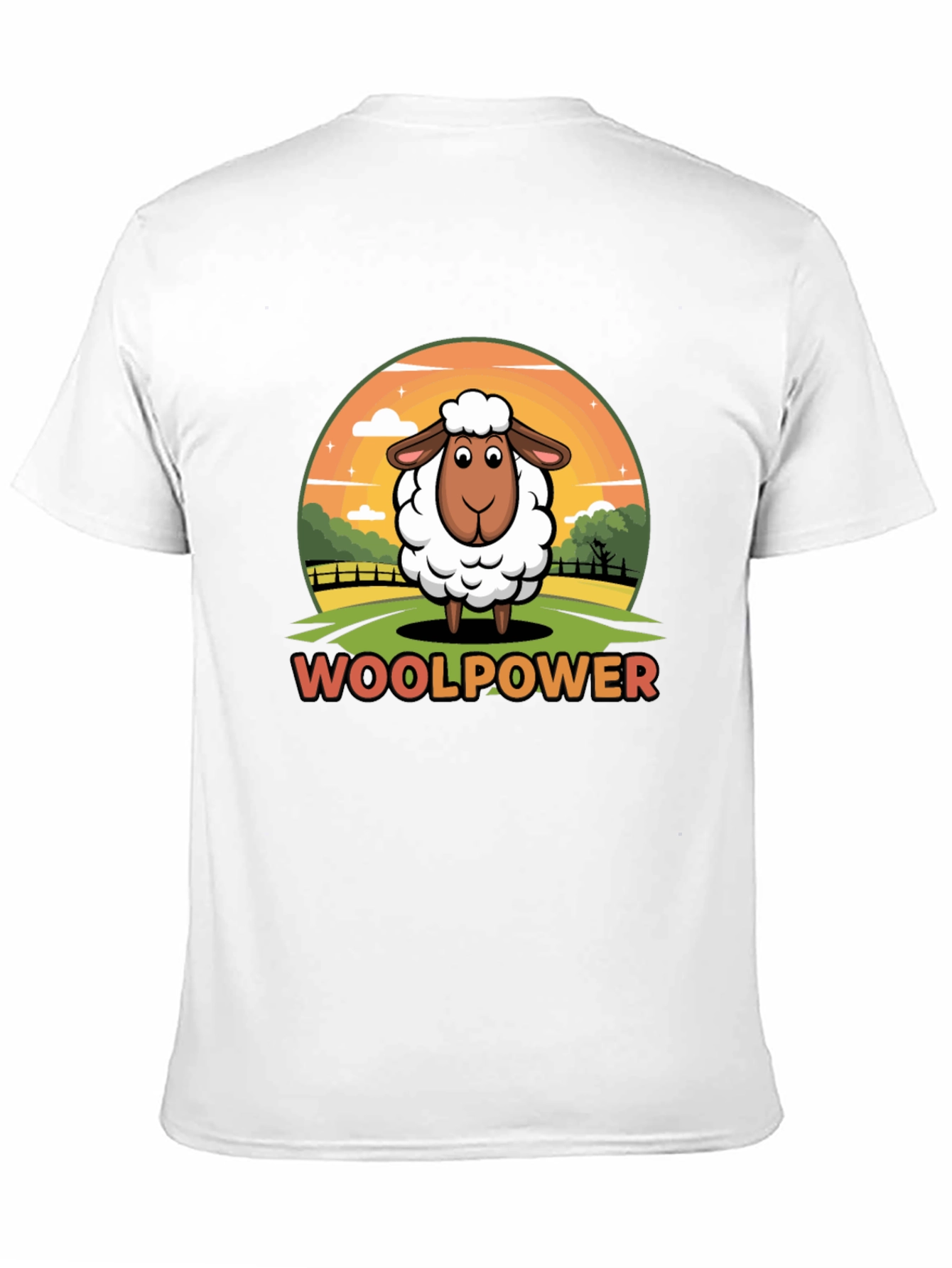 Woolpower Sheep Graphic Tee - Unisex Black T-Shirt