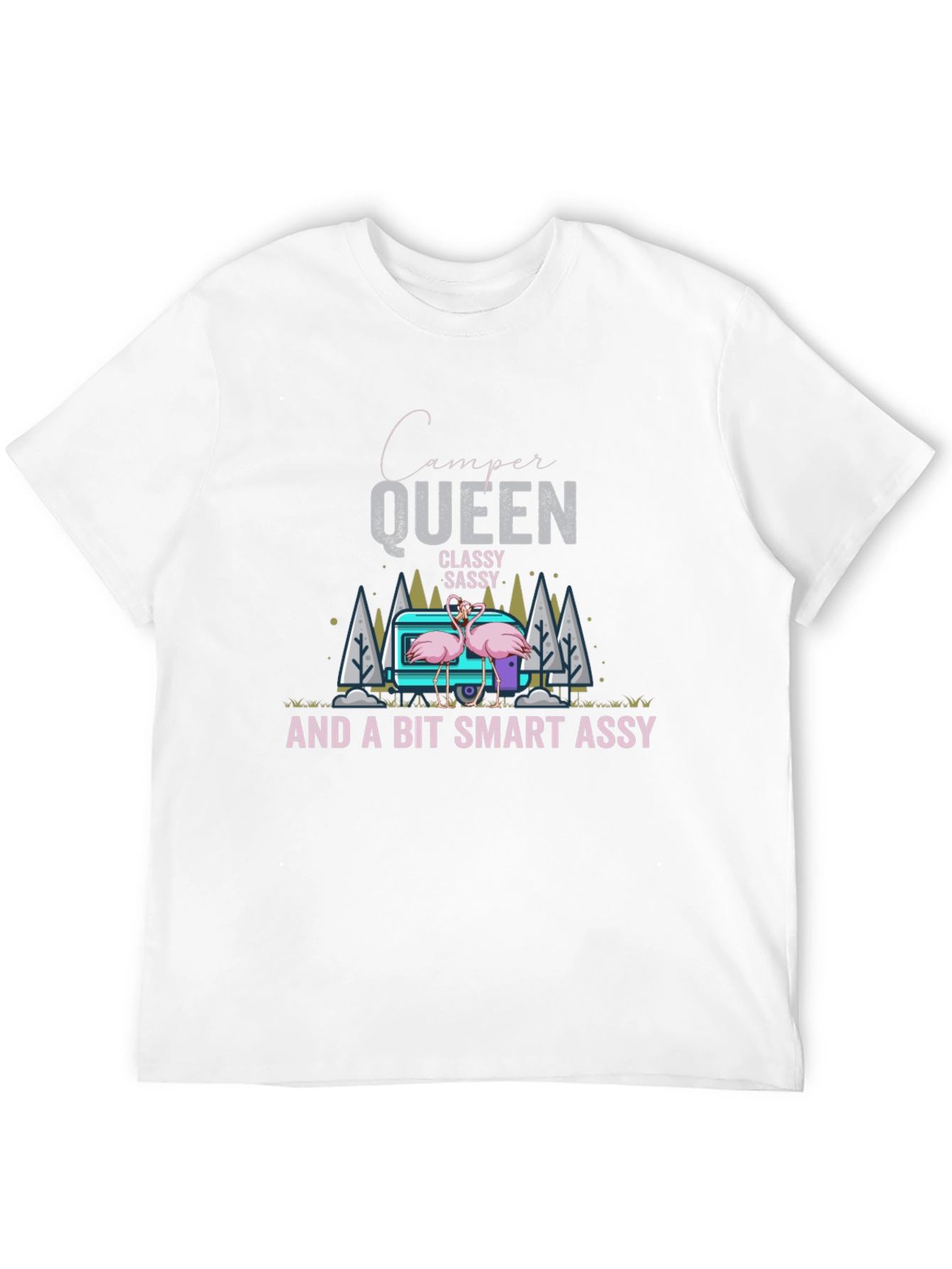 Camper Queen Black Graphic T-Shirt