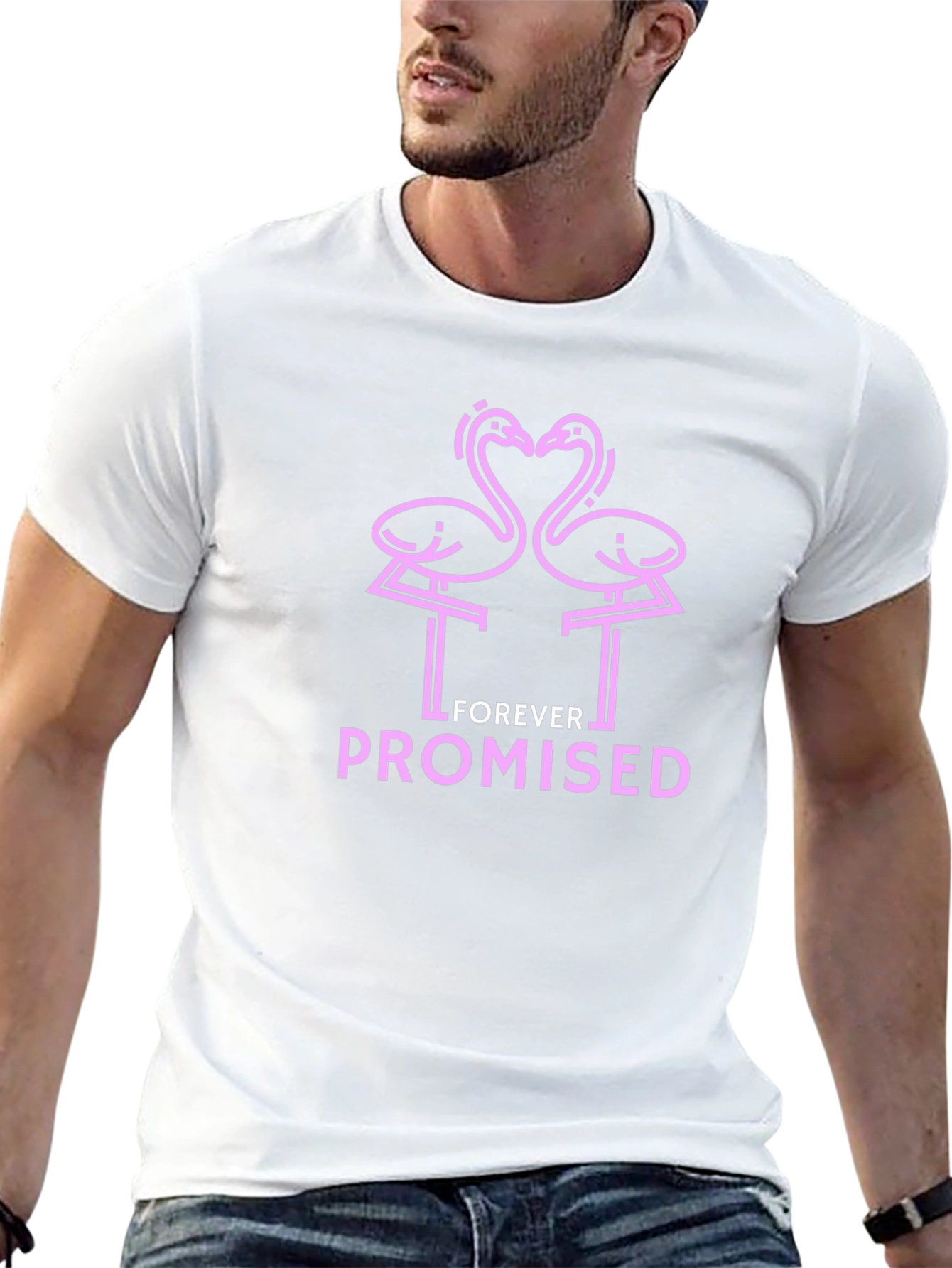 Forever Promised Pink Flamingo Graphic Tee